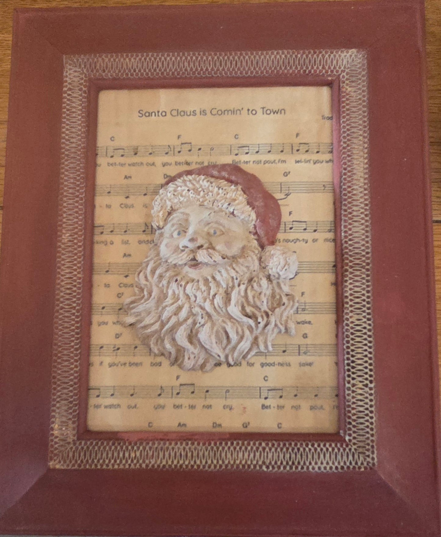 Santa Is Coming To Town Frame - 2 sizes/designs available