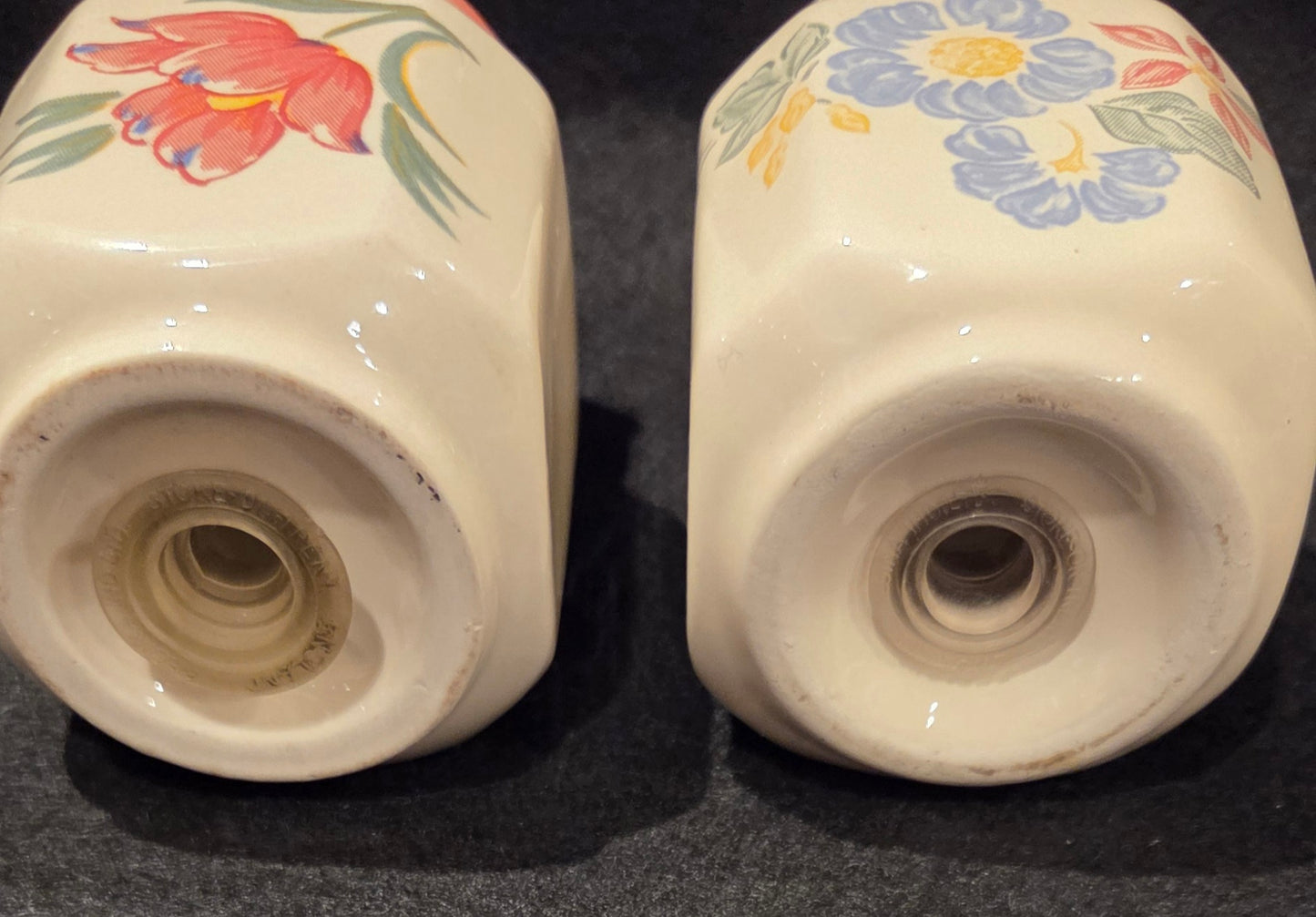 Vintage Floral Salt and Pepper Shakers
