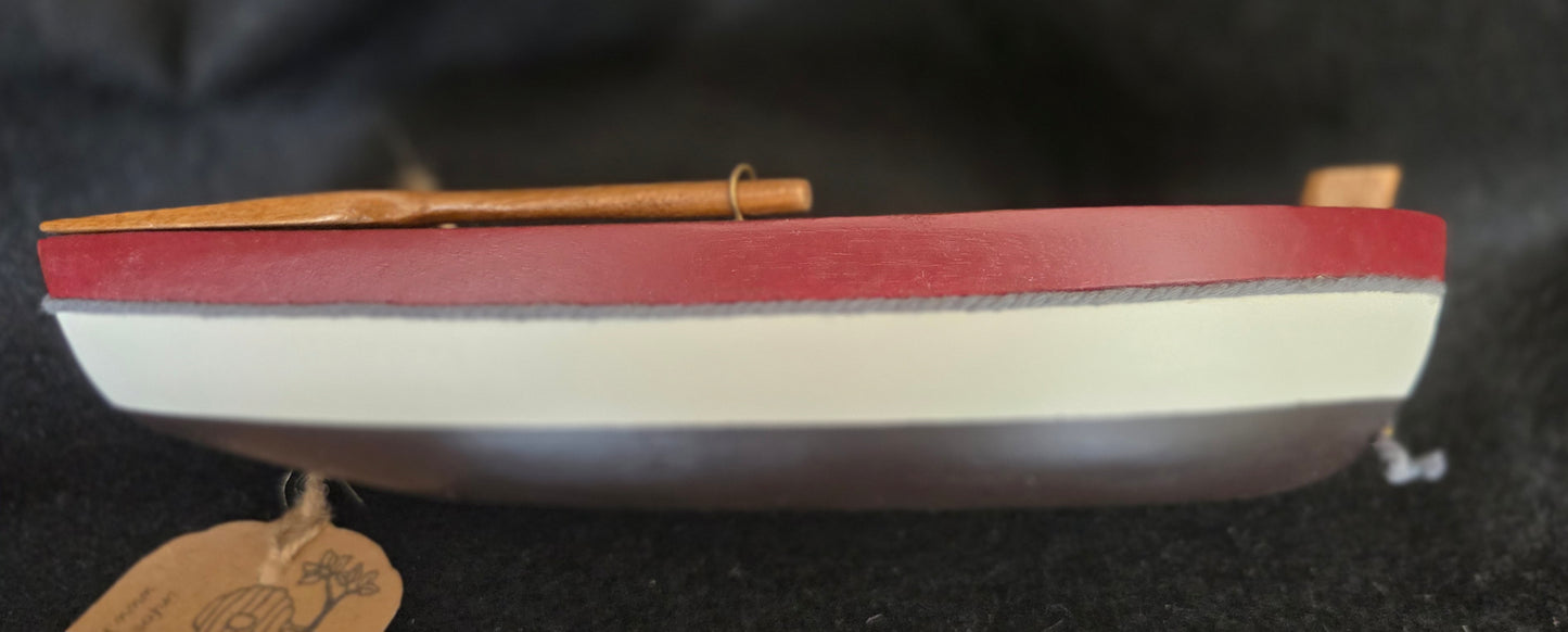 Detailed Fishing Rowing Boat Model