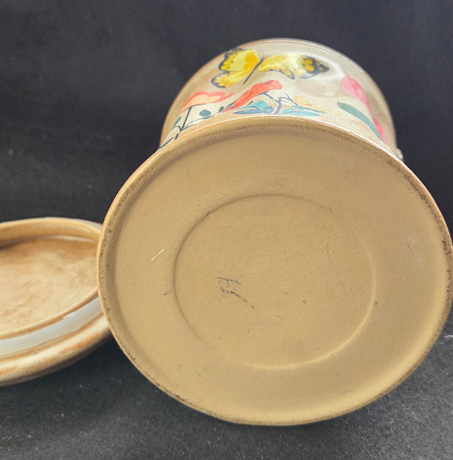 Hand Crafted Clay Dustbin Pot