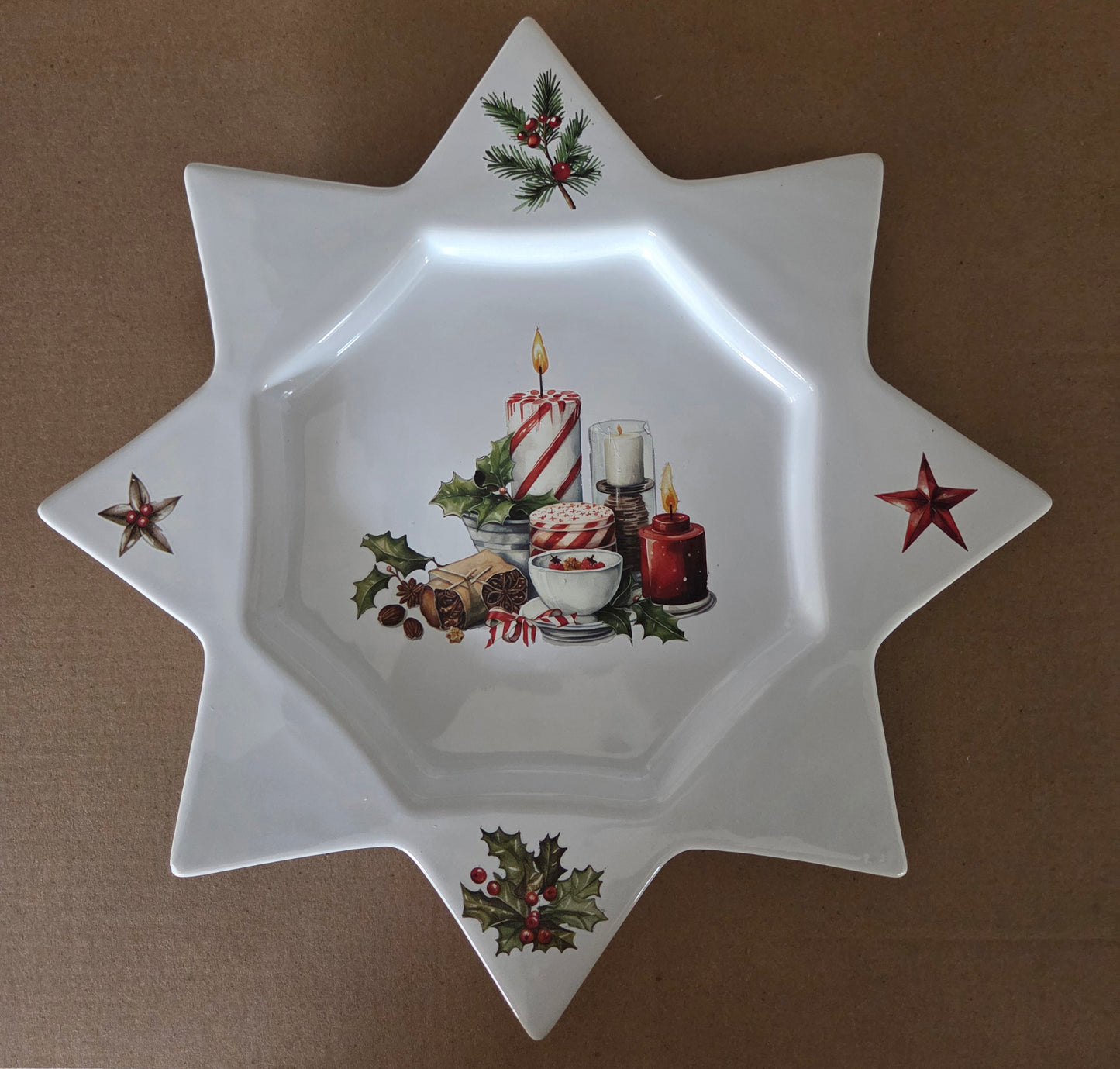 Christmas star Ceramic Display/Trinket dish