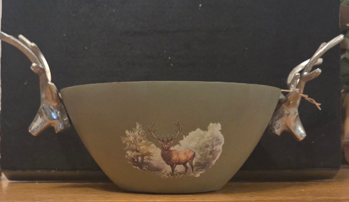 Wooden Stag Bowl
