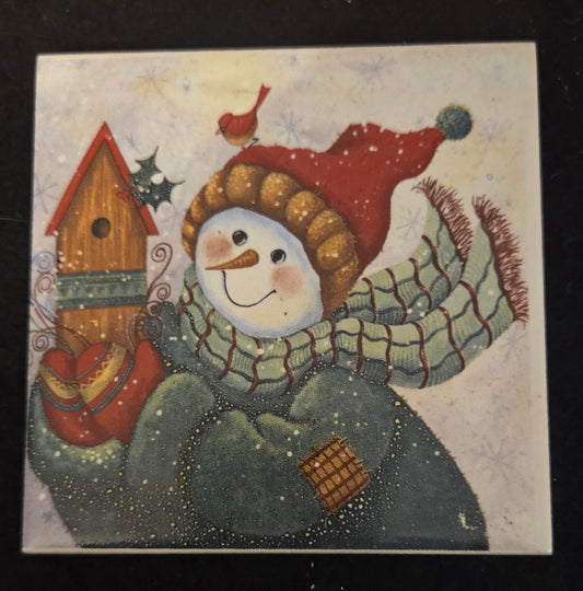 Ceramic Xmas Coaster .... 3 designs available .... Pre-loved