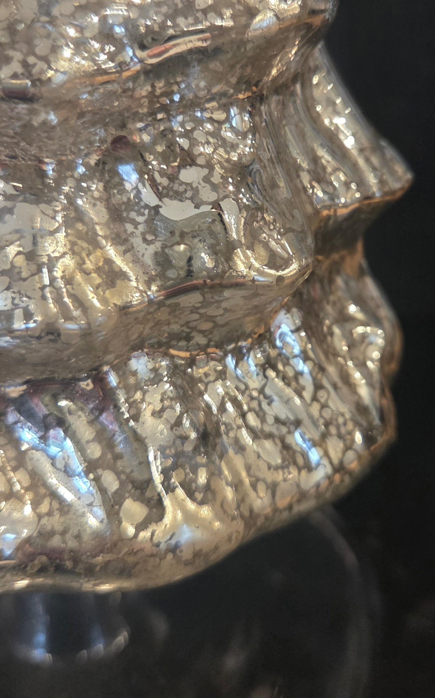 Antique Silver Mercury Glass Christmas Tree