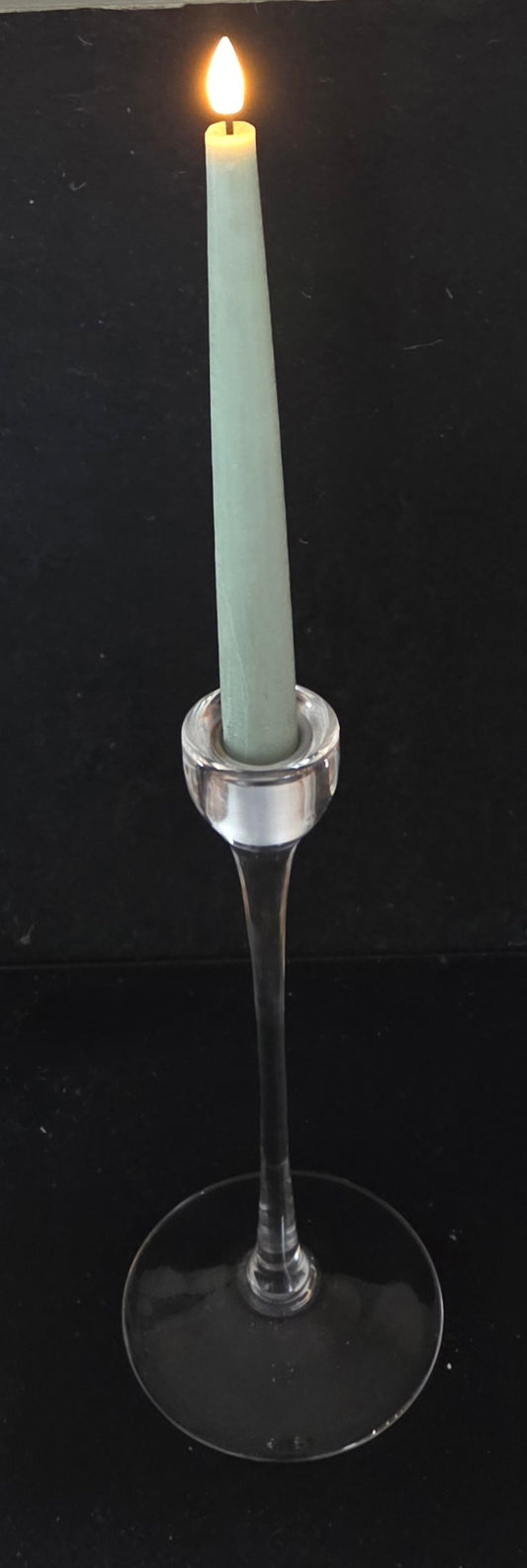 Elegant Pre-loved Glass Candle sticks - buy as set or individually