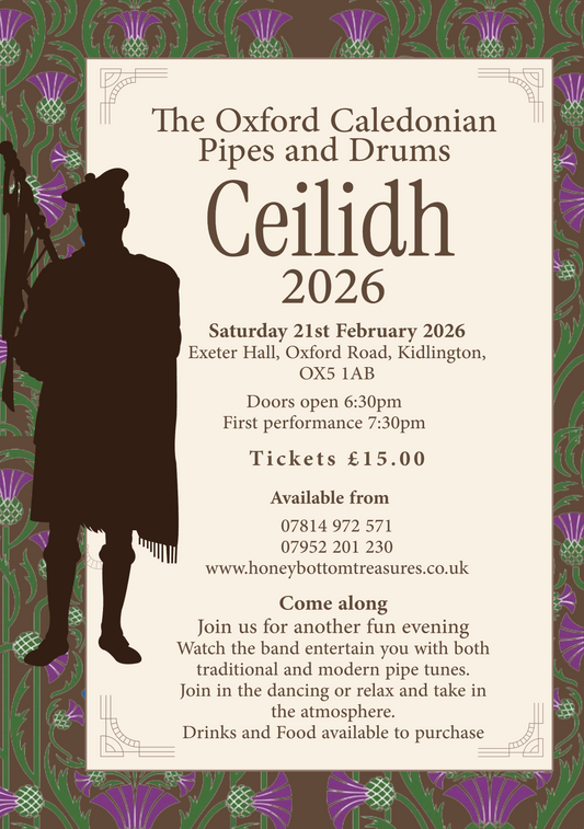 Oxford Caledonian Pipes and Drums Ceilidh 2026 Tickets