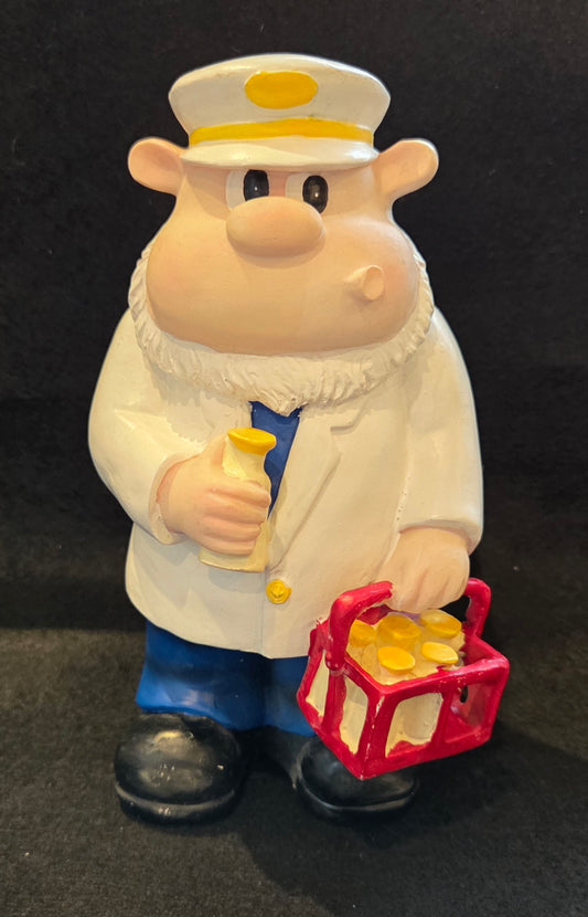 Vintage Malcolm The Milkman Figurine. Originally sold at Woolworths