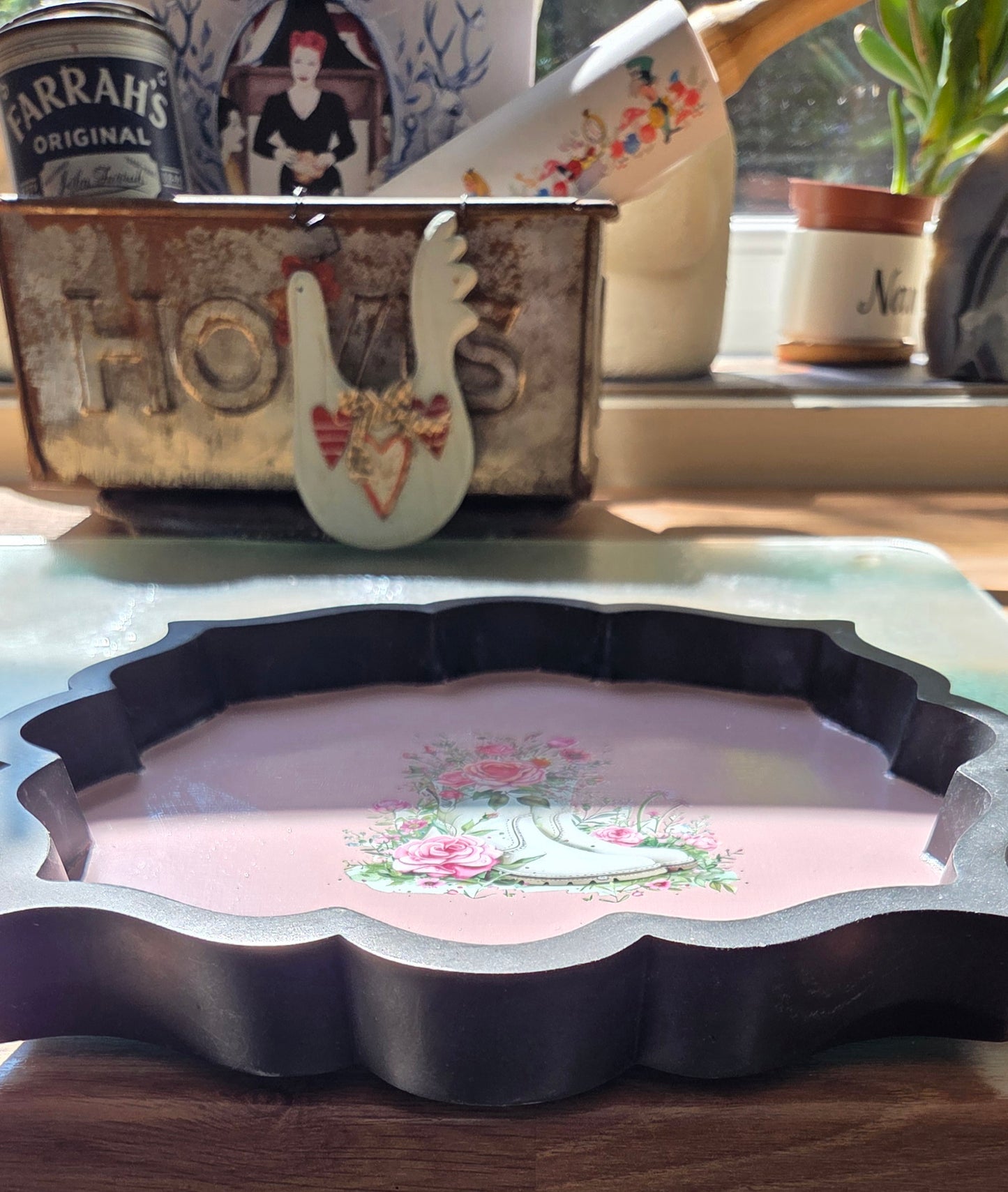 Large Bespoke Country and Western Themed Trinket/Display Tray.