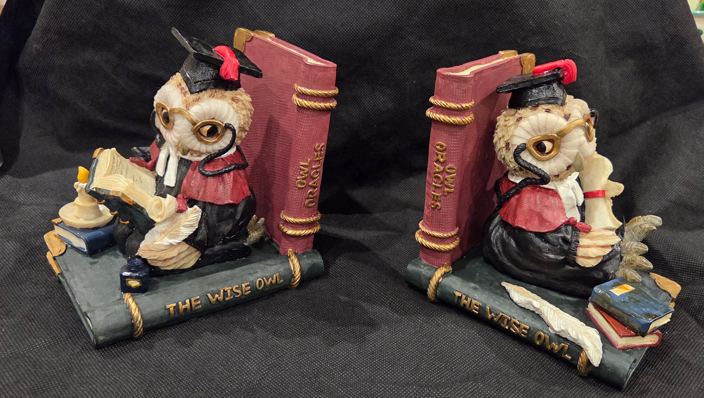 Wise Owl Book ends