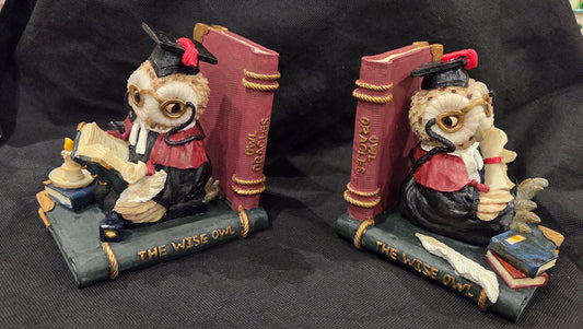 Wise Owl Book ends