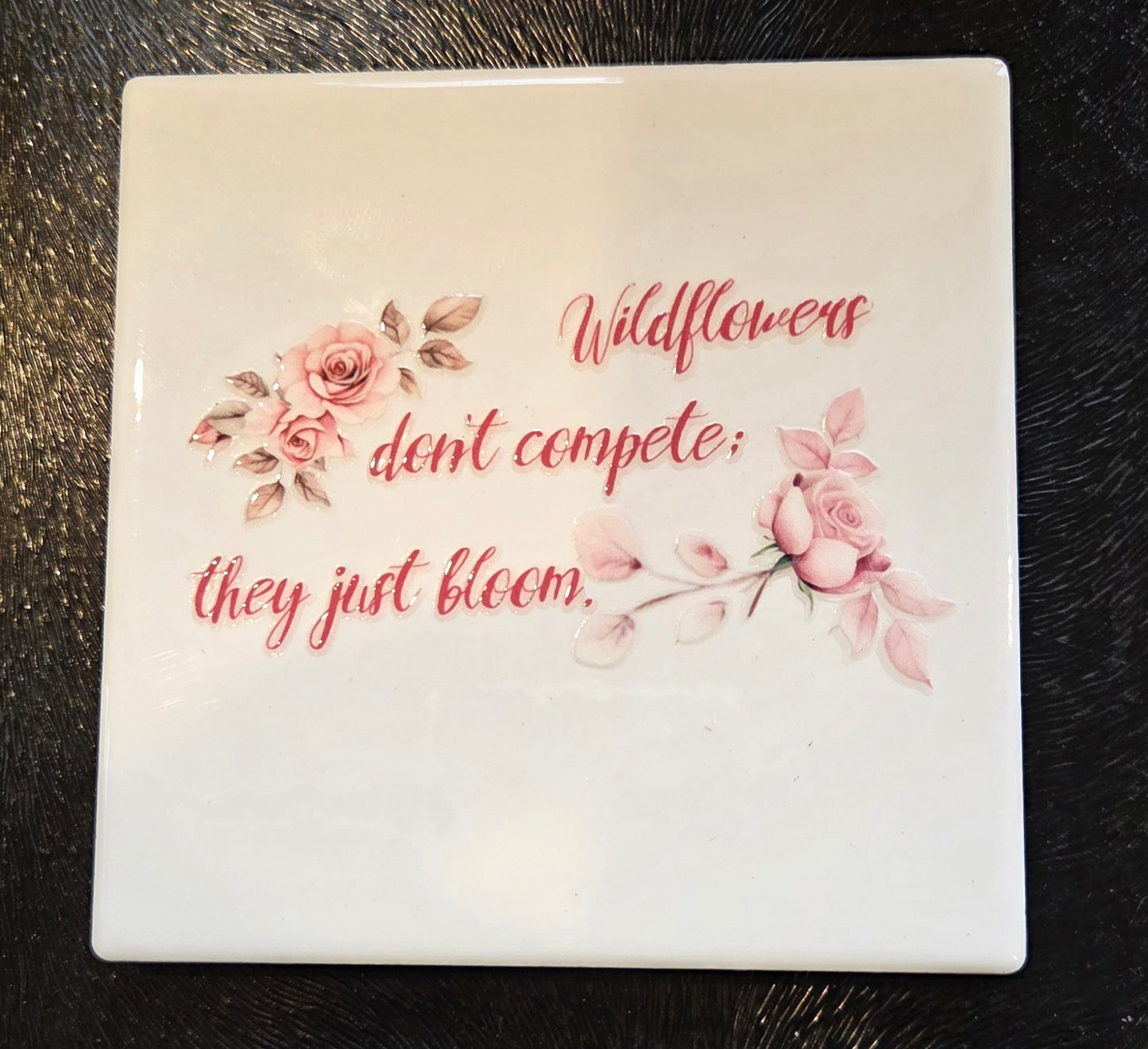 Set of 4 Vintage-Inspired Ceramic Coaters ... 2 designs available.