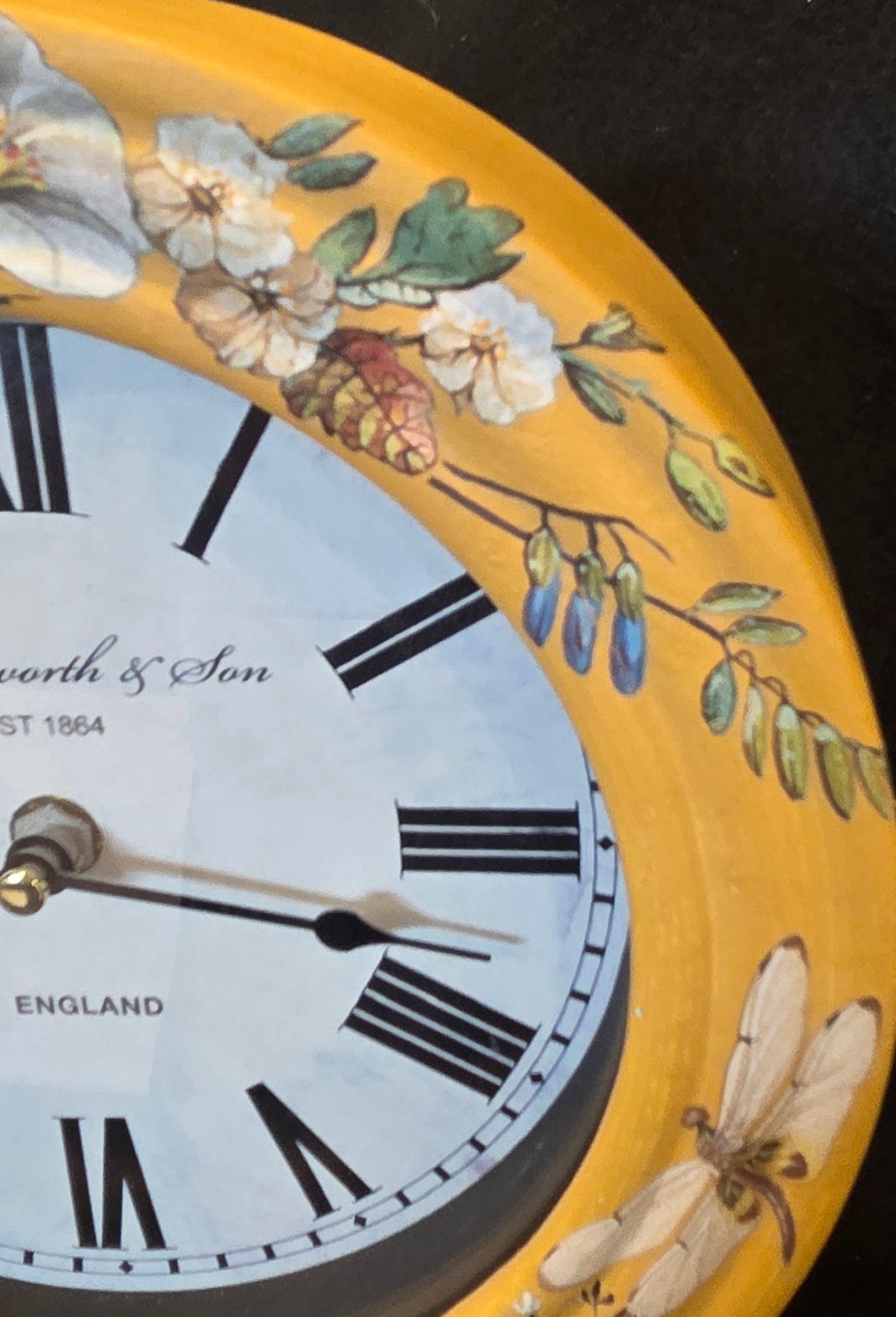 Hand Decorated Large Mantel Clock