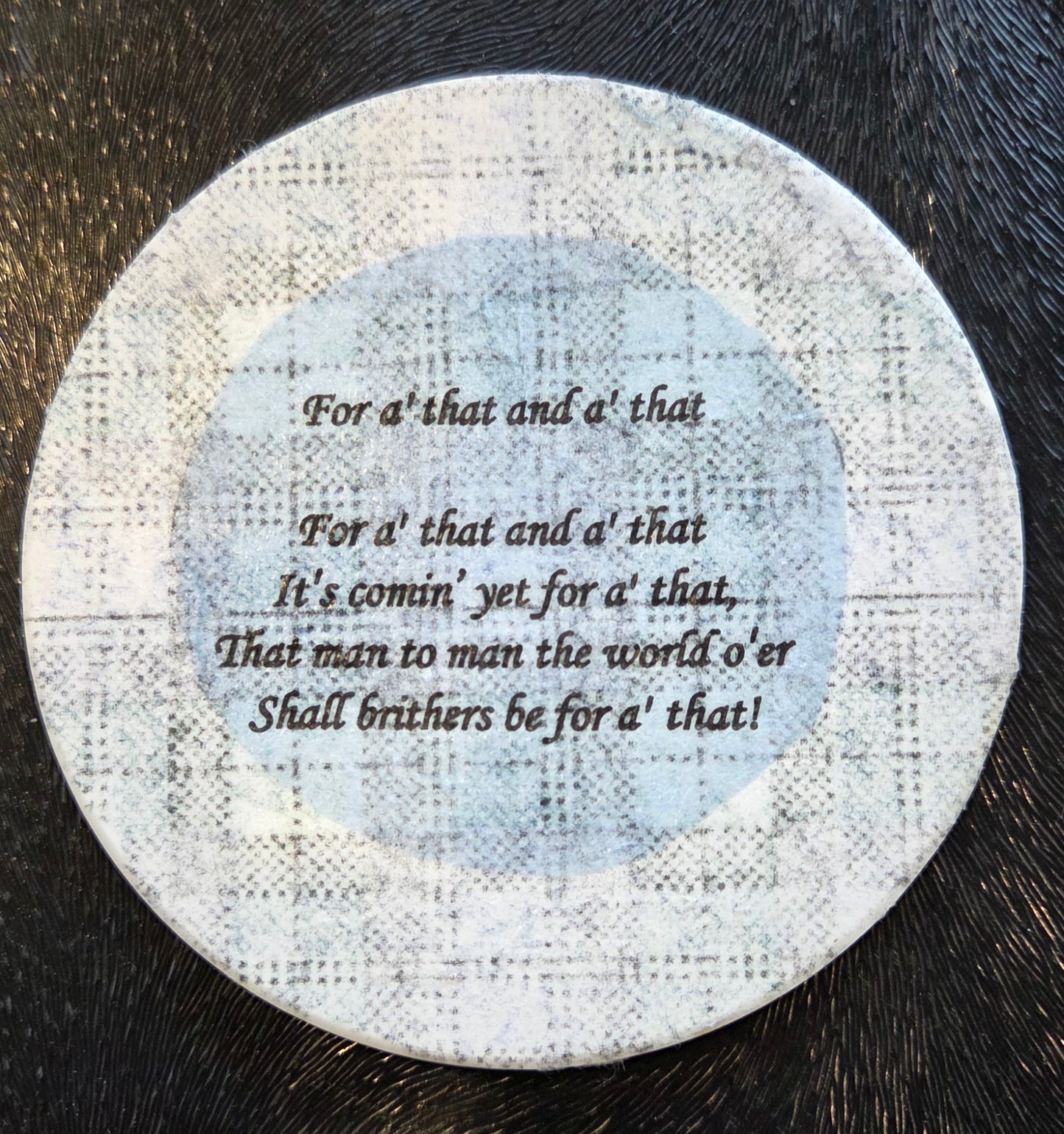 Set of 4 Scottish Themed Coasters - 2 sets available - Robbie Burns or Black Watch available.