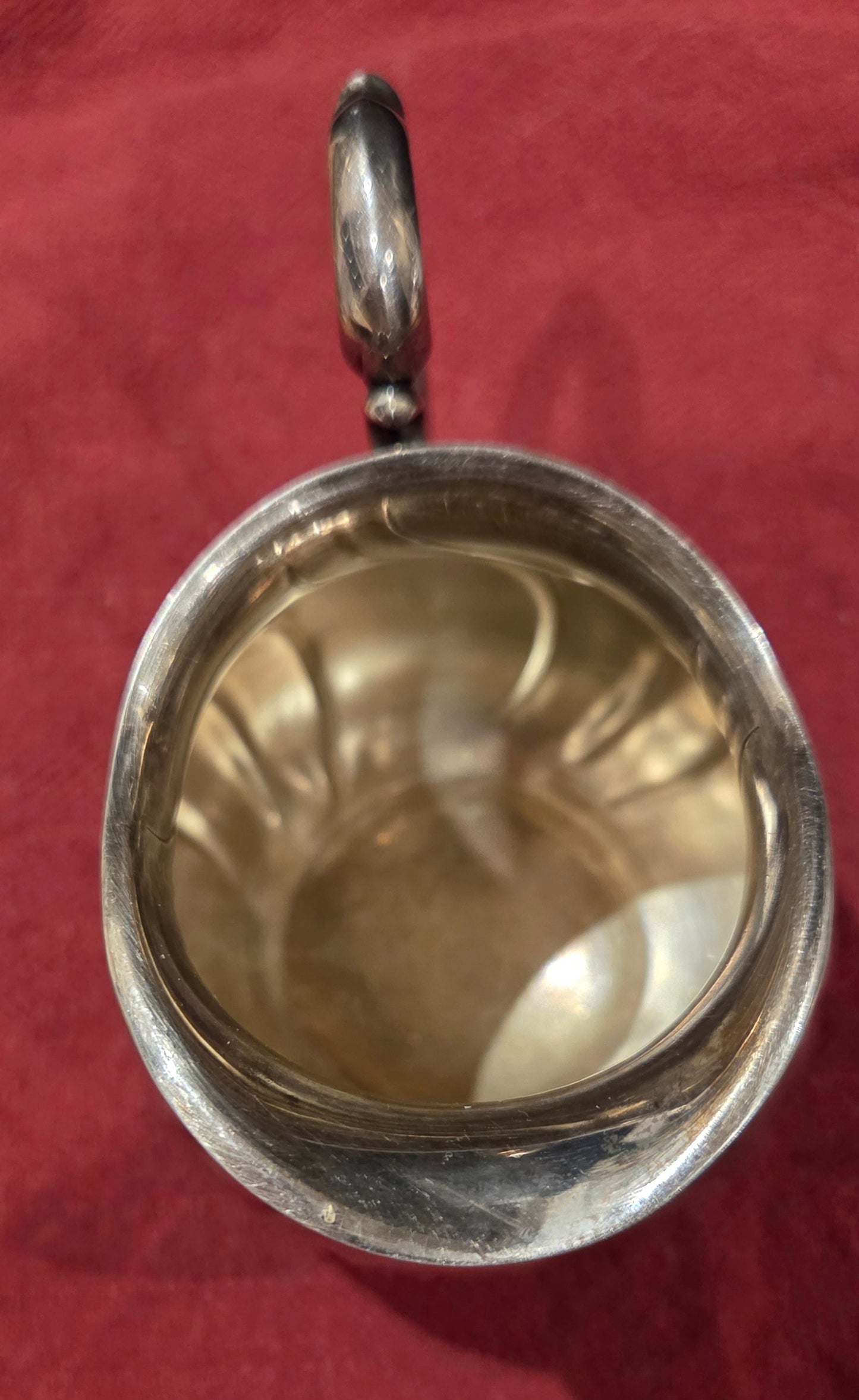 Antique Silver-plated Creamer and Sugar Bowl