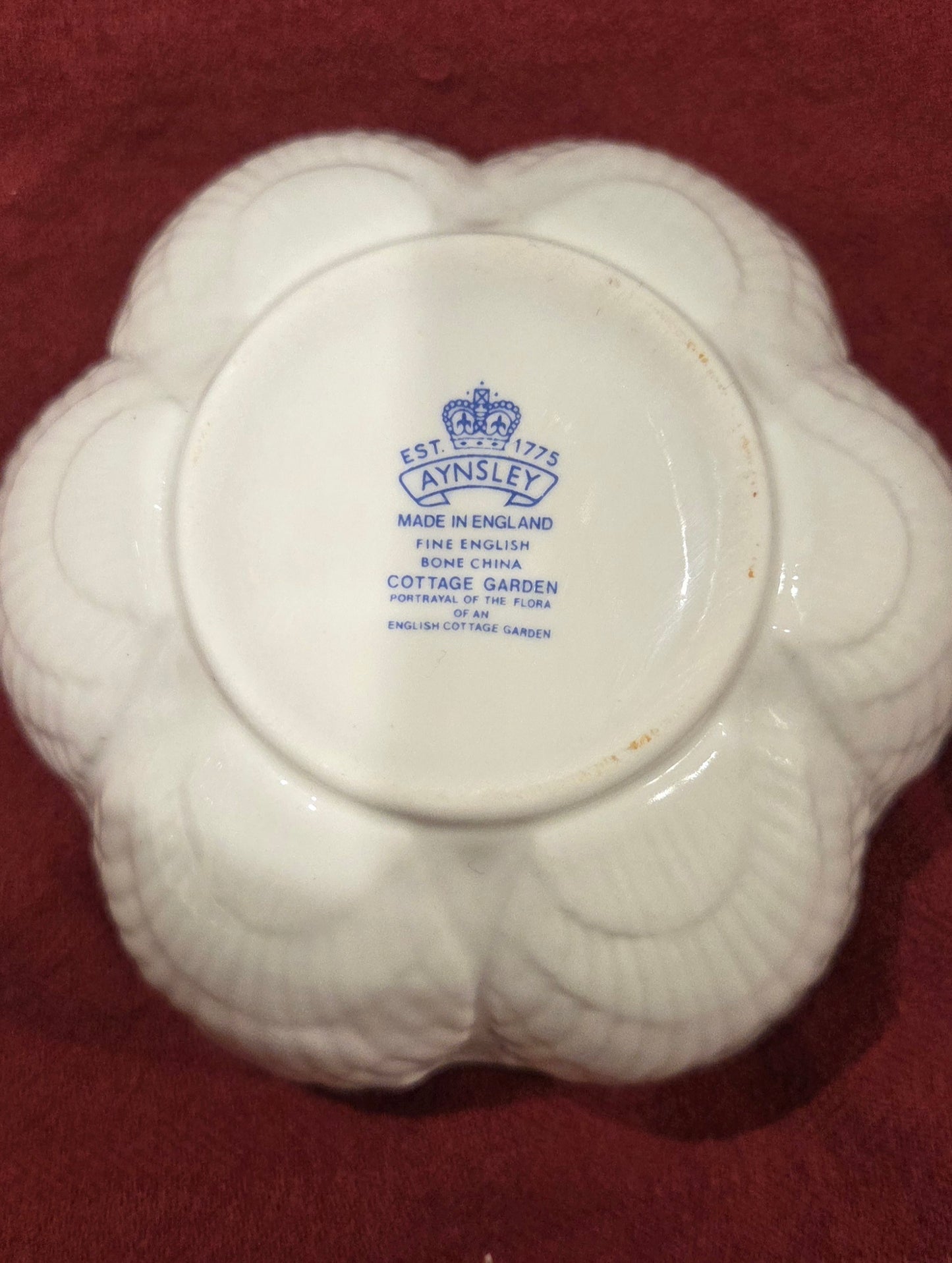 Aynsley, Cottage Garden, Fine English Bone China 4 differnent pieces available - Sold Separately.