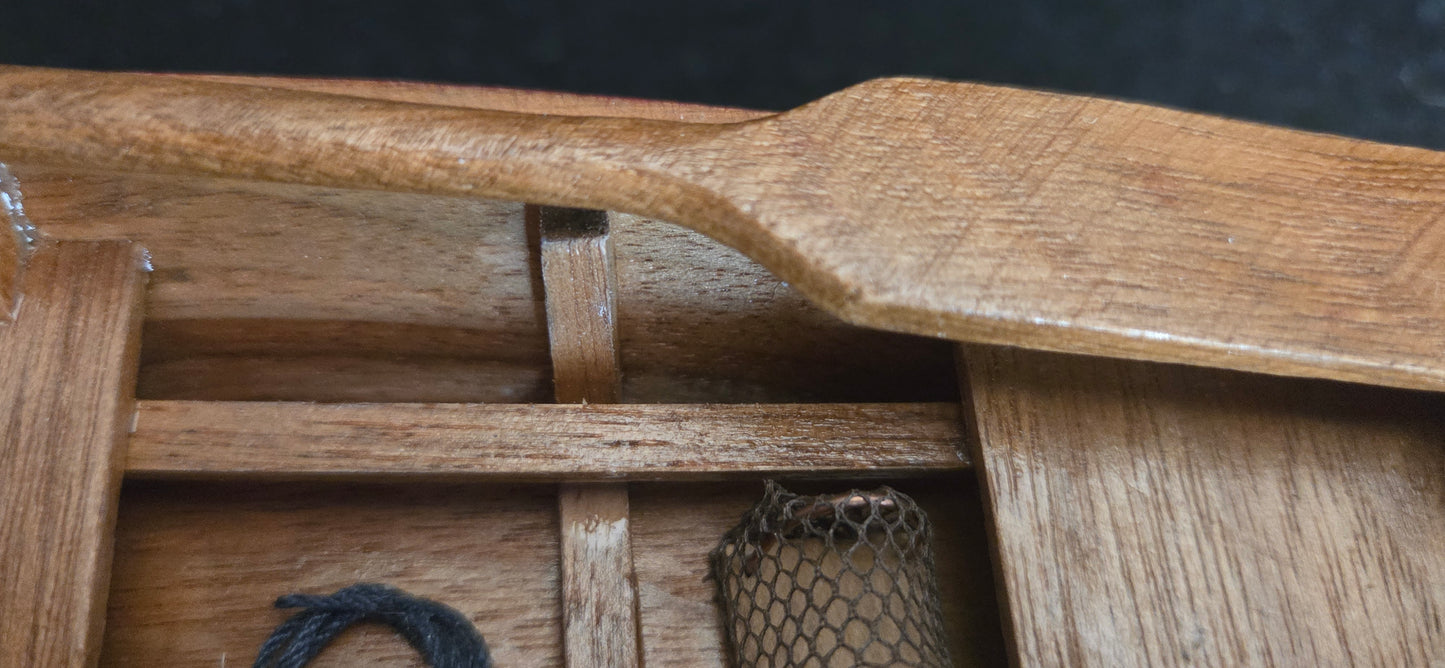 Detailed Fishing Rowing Boat Model