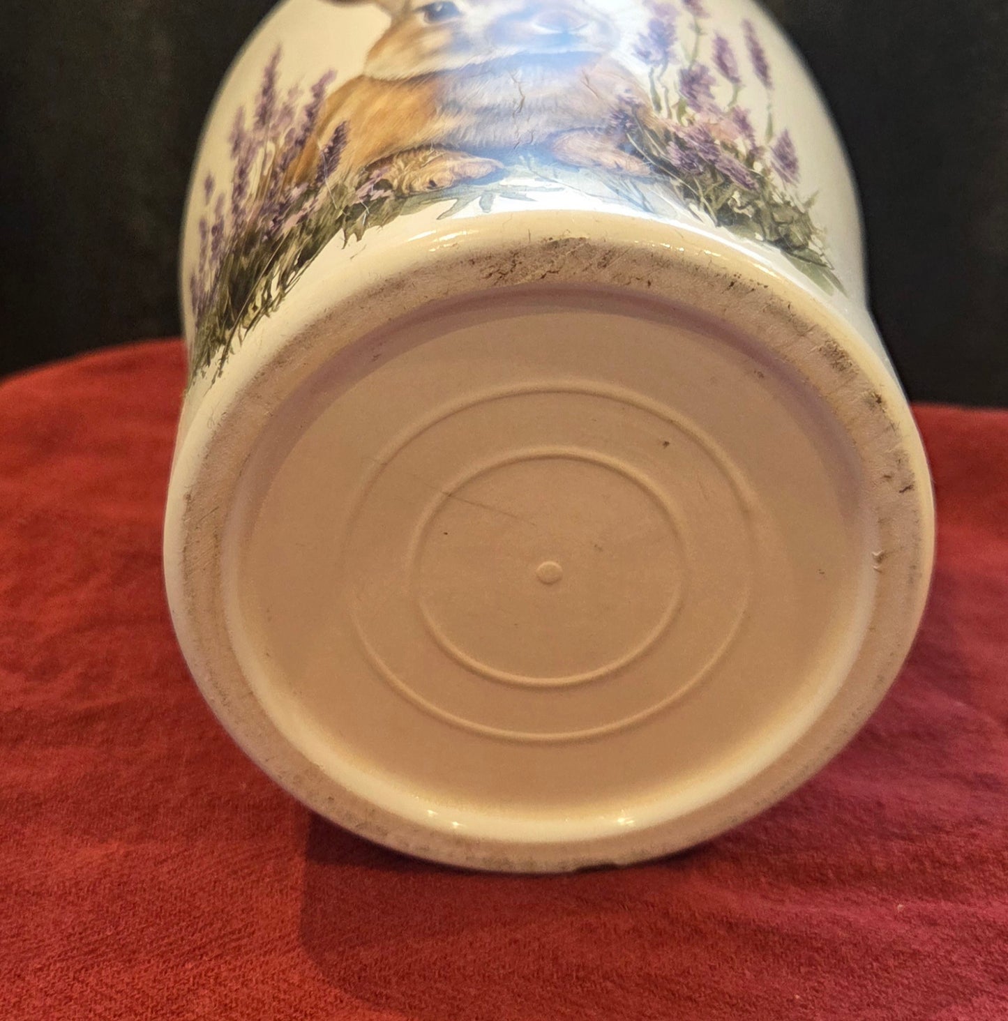 Delightful Clay Hare Flower Pot