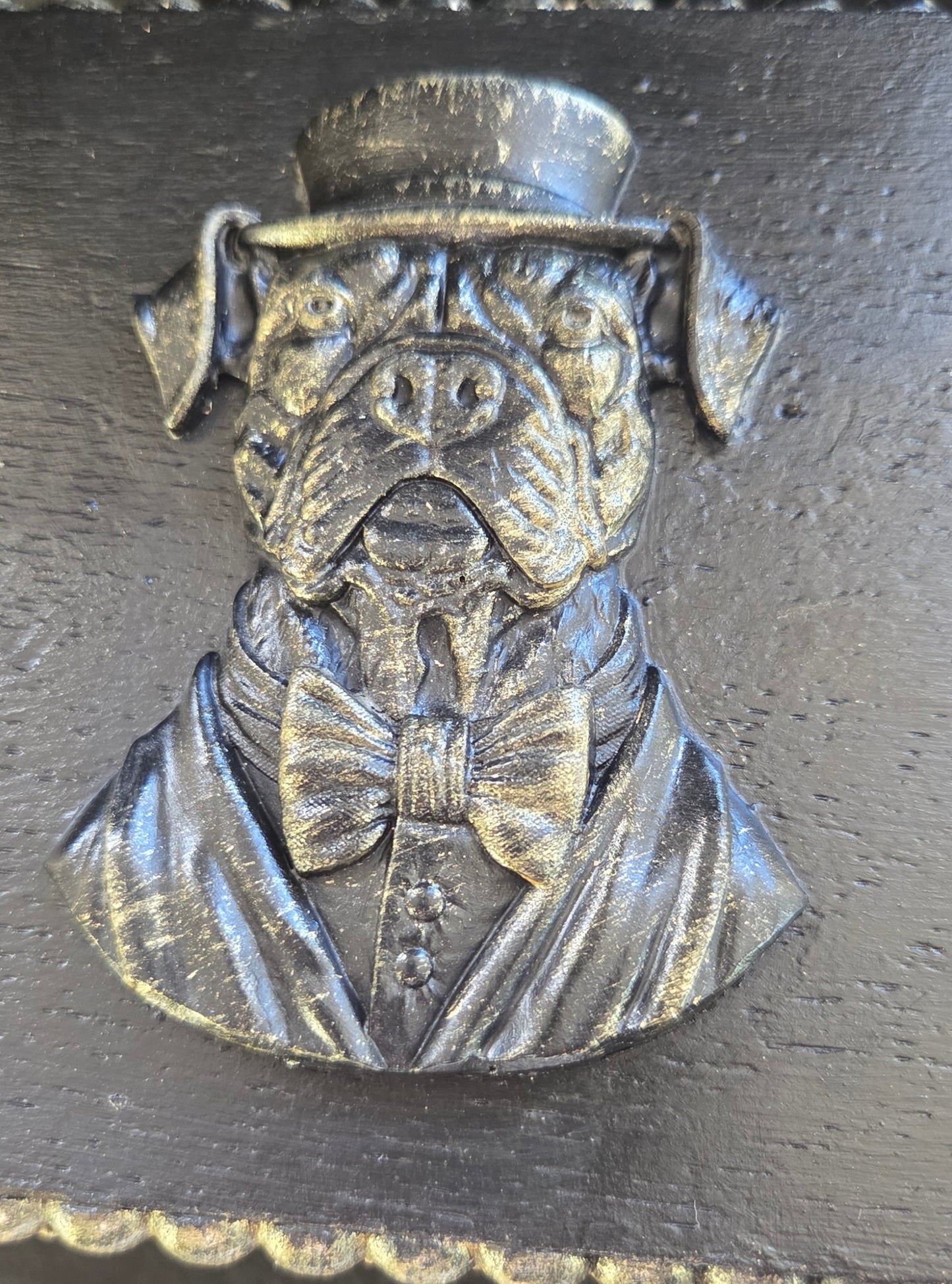 Gentleman Bull Dog, Re-imagined Vintage Wooden box