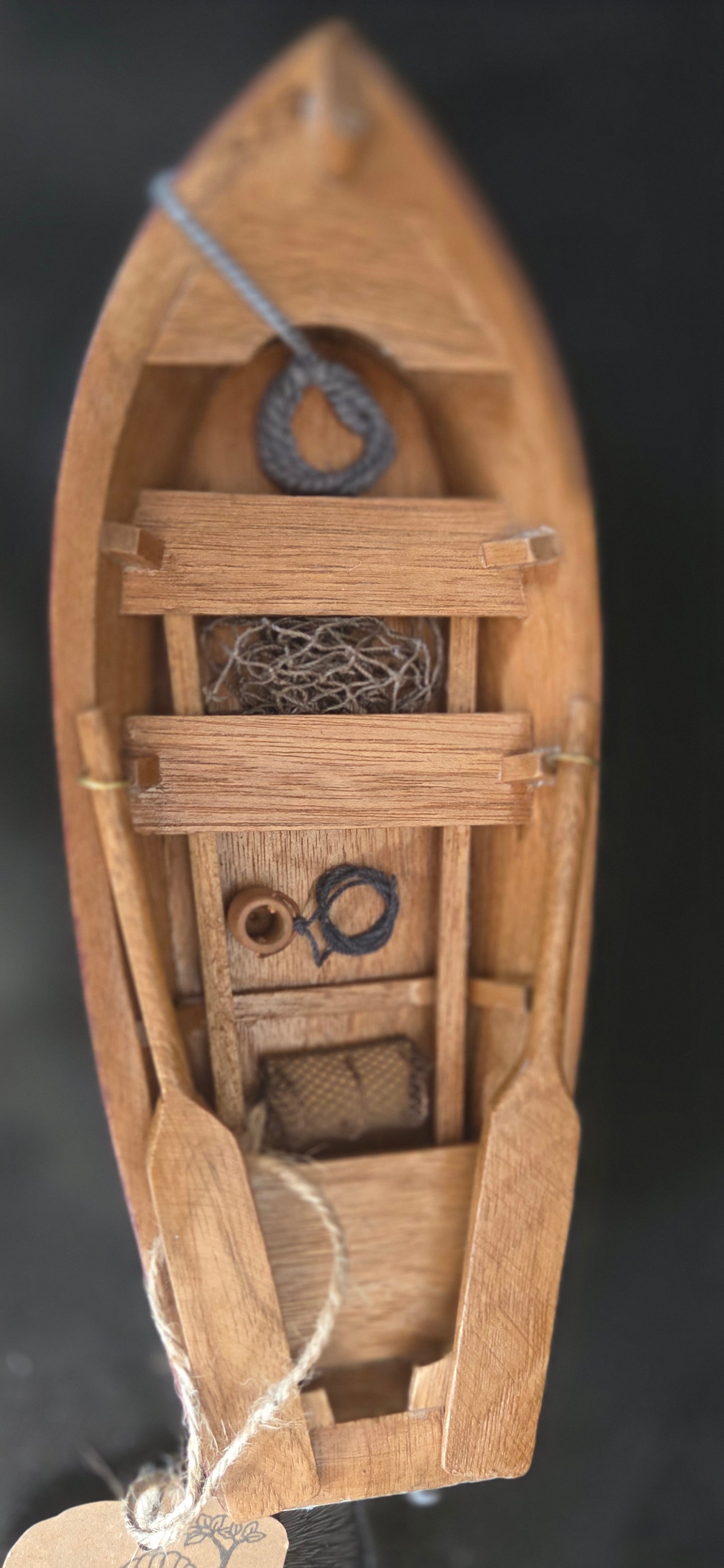 Detailed Fishing Rowing Boat Model