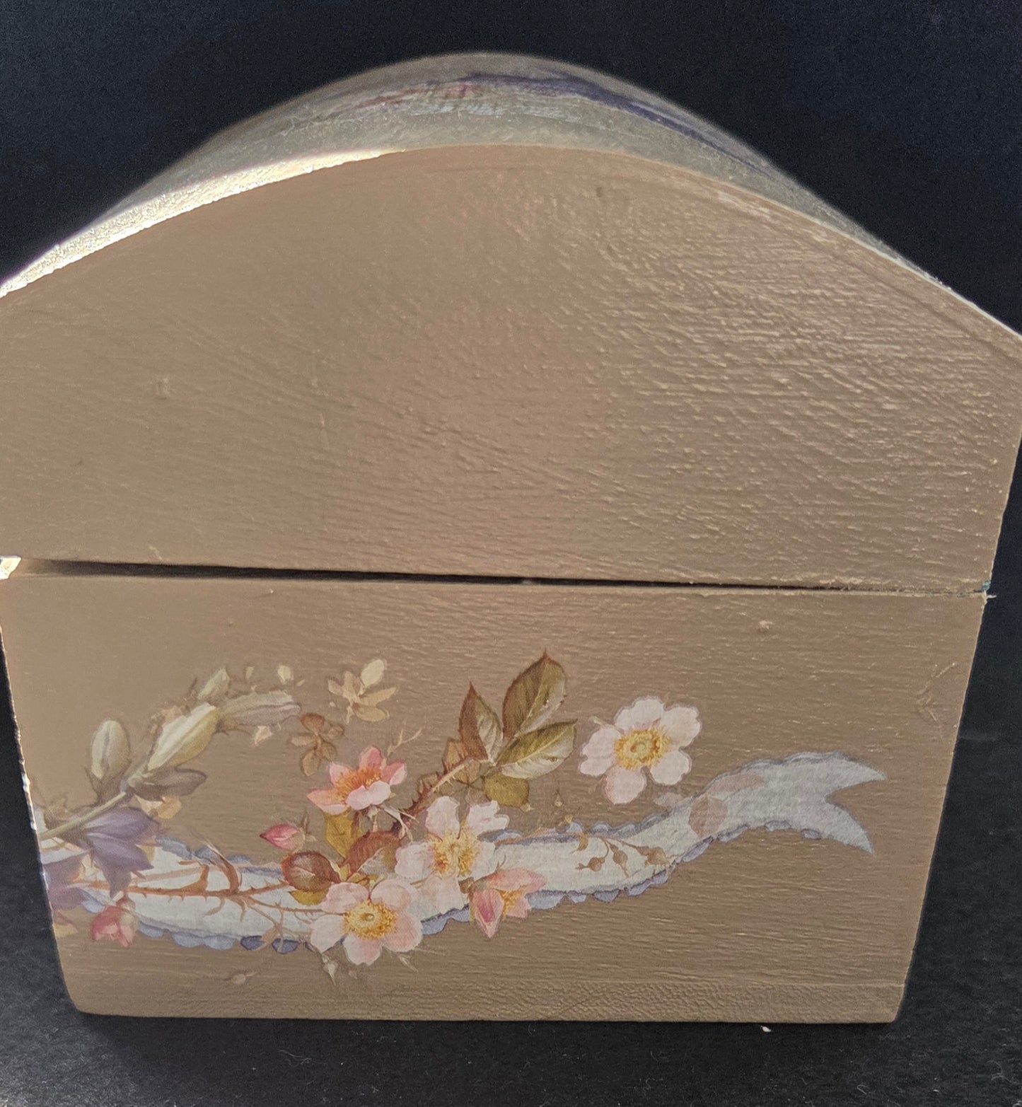 Bespoke Hand Decorated Wooden Trinket Storage Chest.