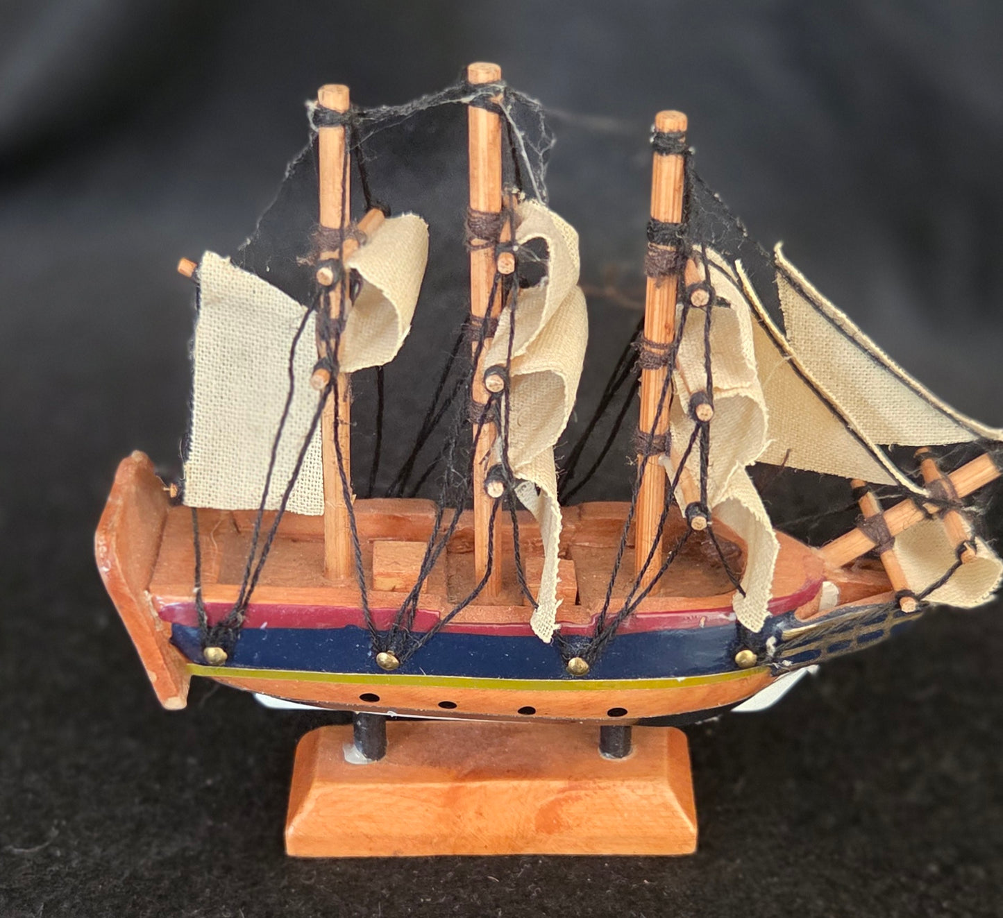 Miniature model of HMS Bounty. Two available, one slightly imperfect (see details and price)