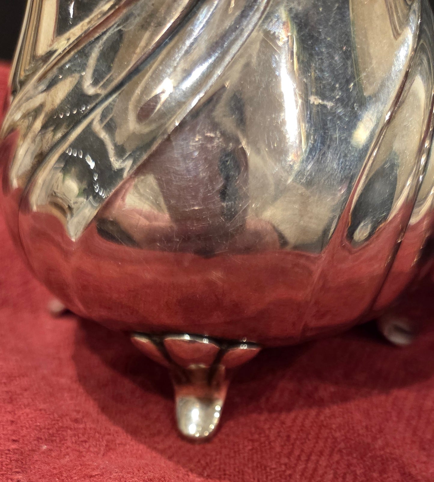 Antique Silver-plated Creamer and Sugar Bowl