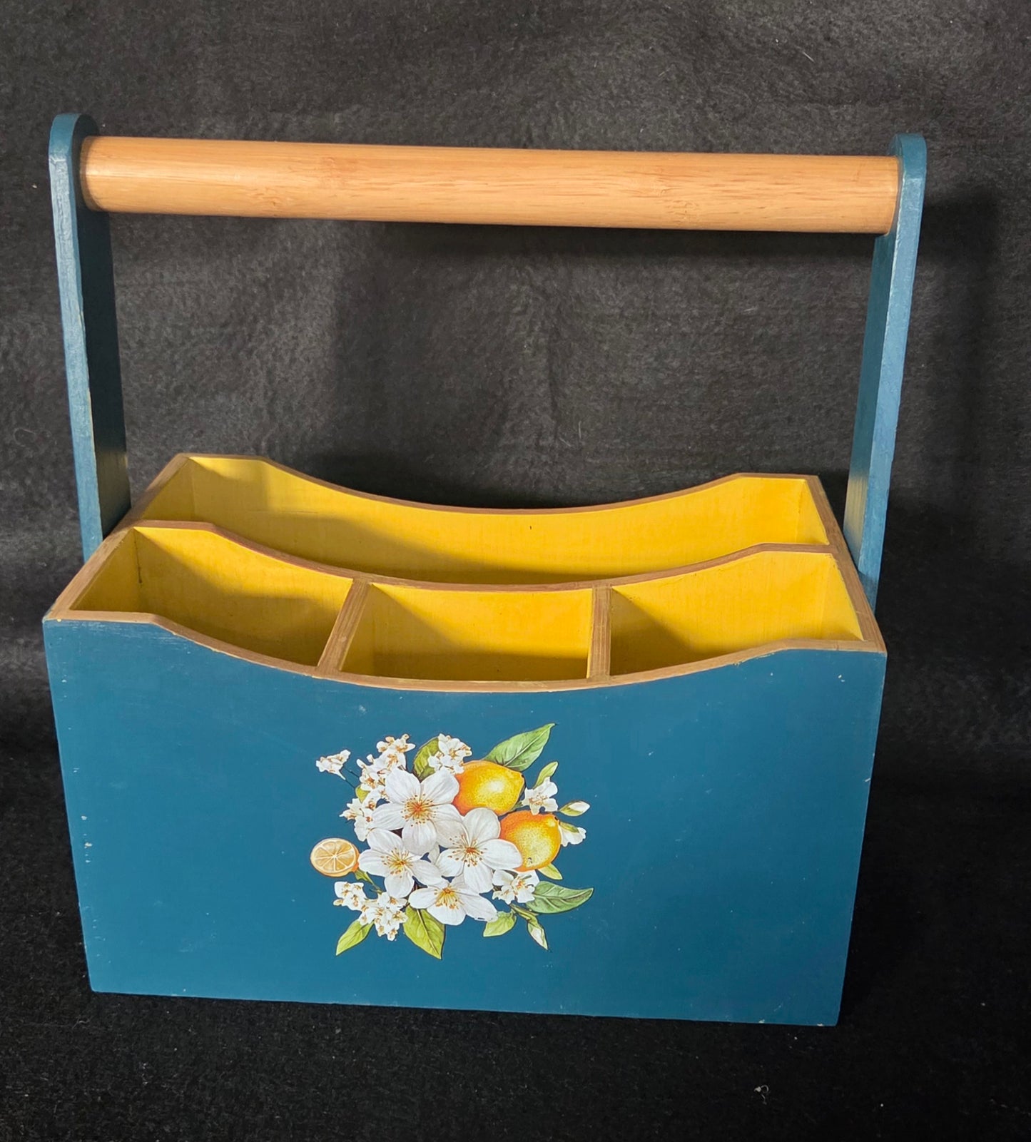 Beautiful Cutlery/Condiments Caddy - Summer Lemons Range