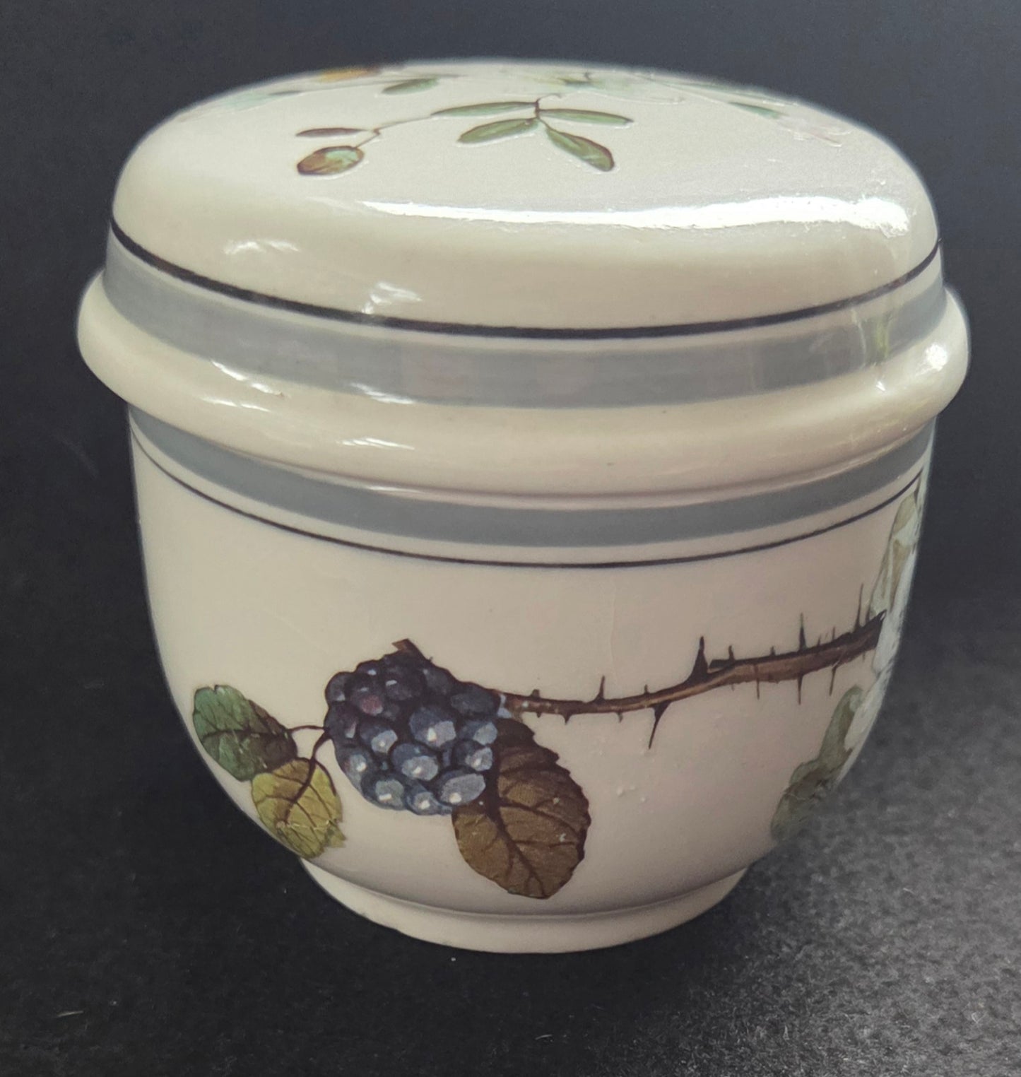 Three Unique Small Botanical Pot with lid - sold seperately