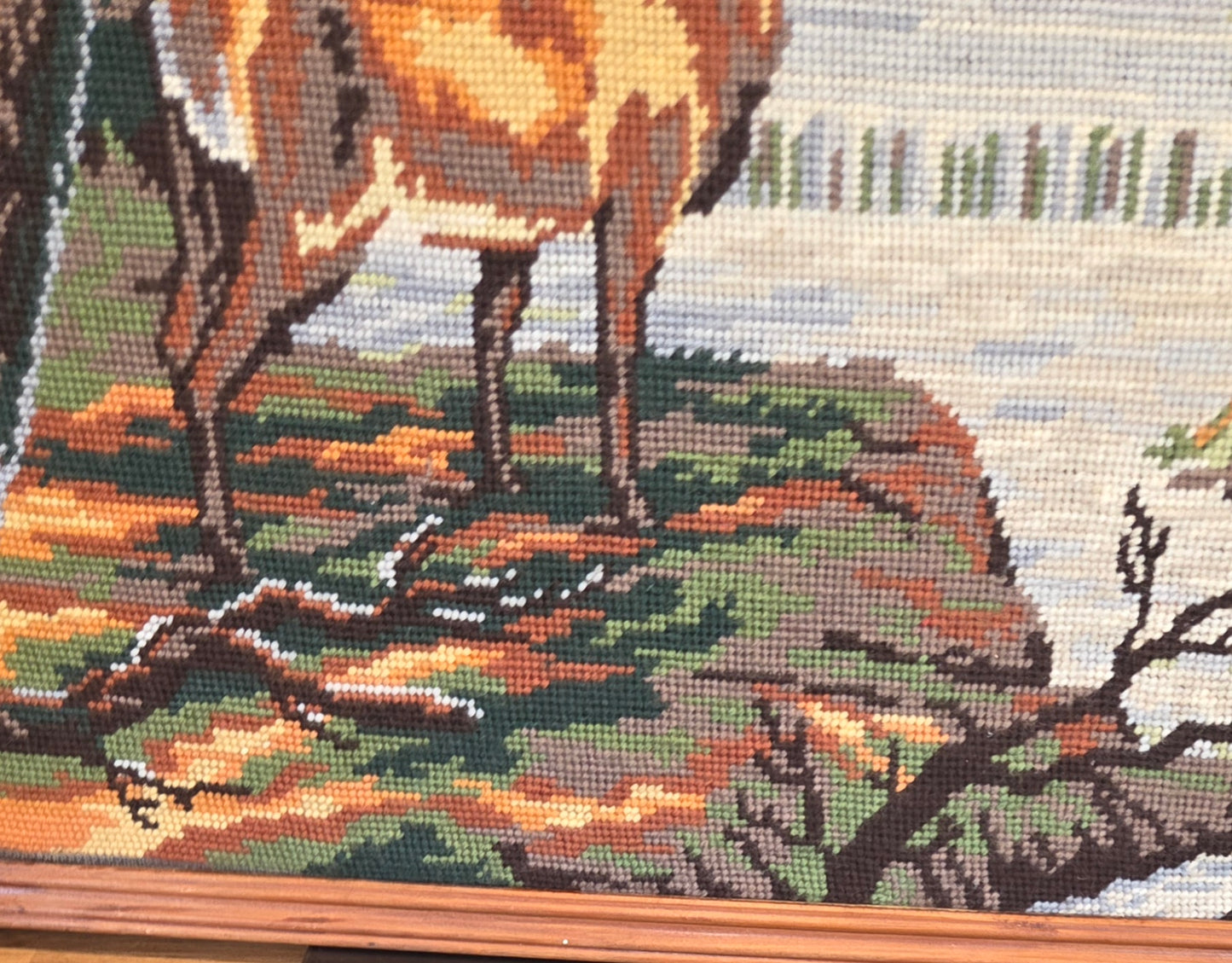 Large Framed Stag Tapestry