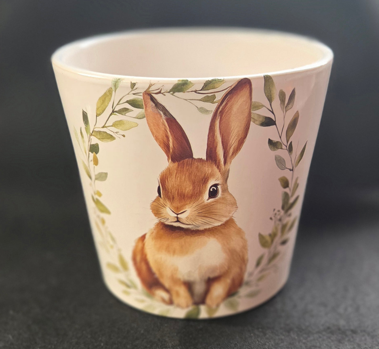Rabbit Ceramic Flowerpot