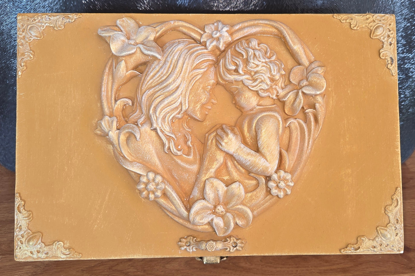 Elegant Bespoke Mother and Child Keepsake Box