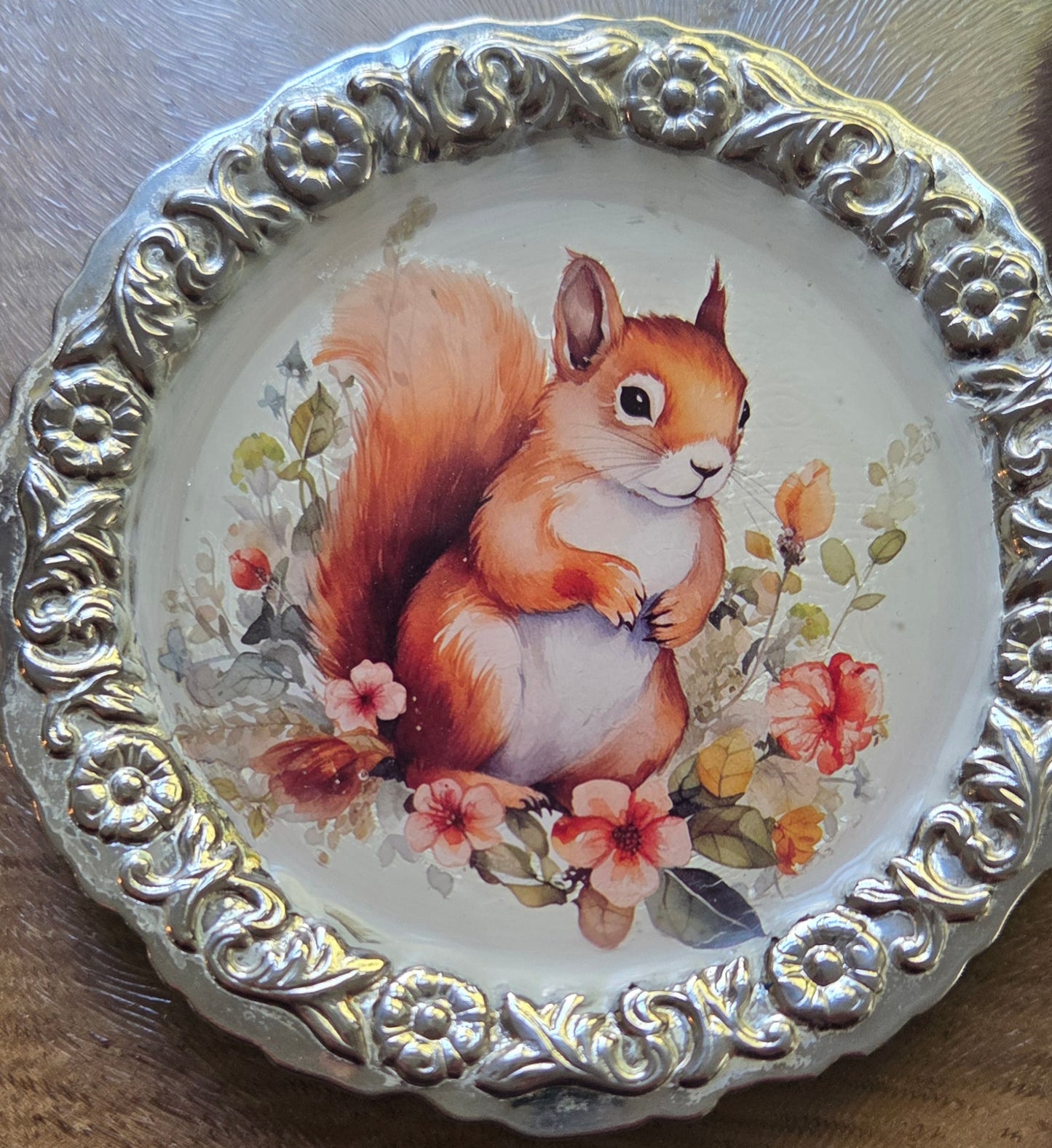 Unique Re-imagined Vintage Silver Metal Coasters - 3 designs