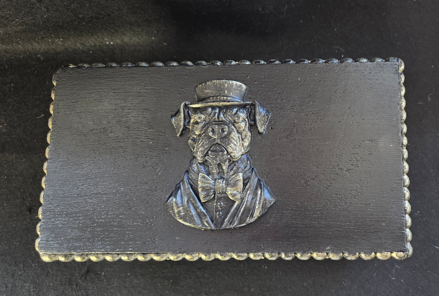 Gentleman Bull Dog, Re-imagined Vintage Wooden box