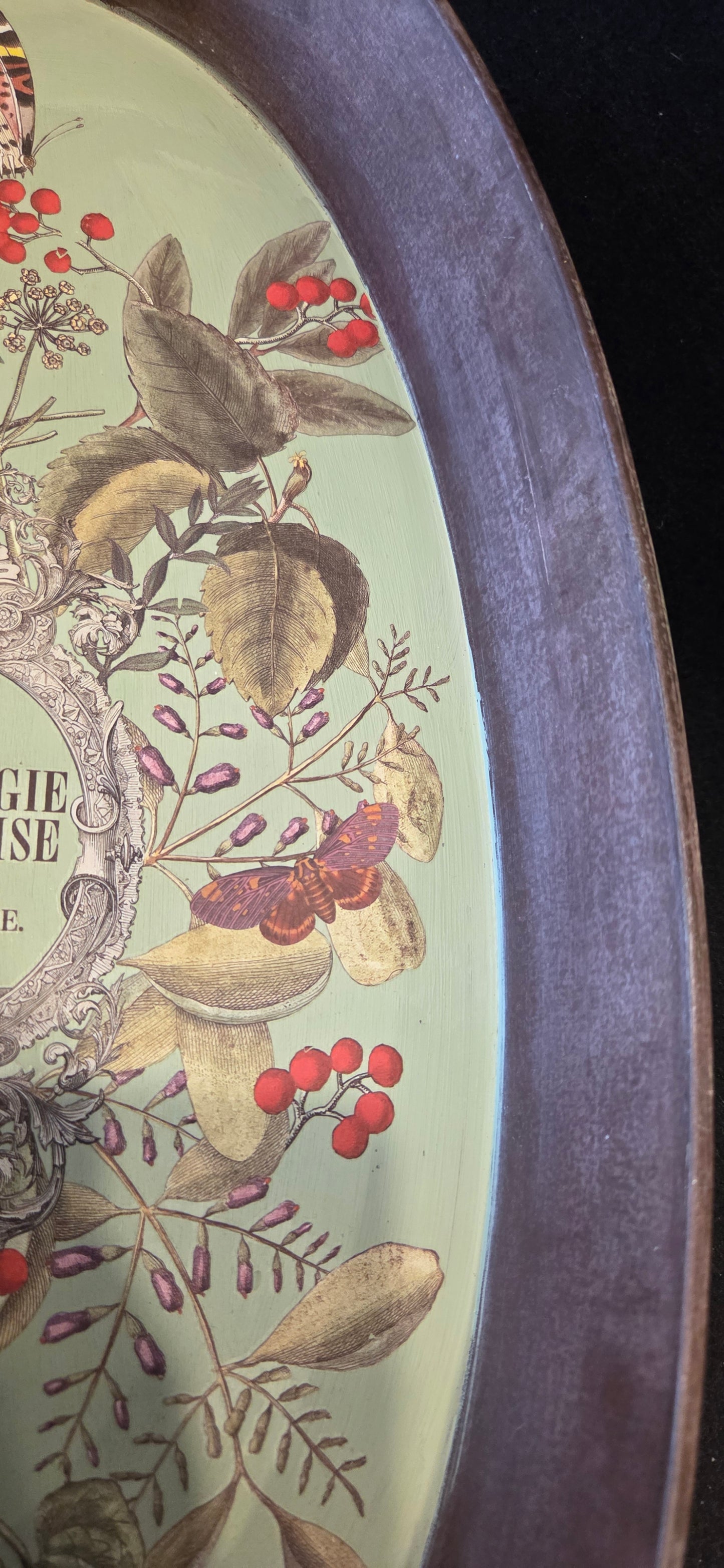 Rustic Hand Decorated Large Tray