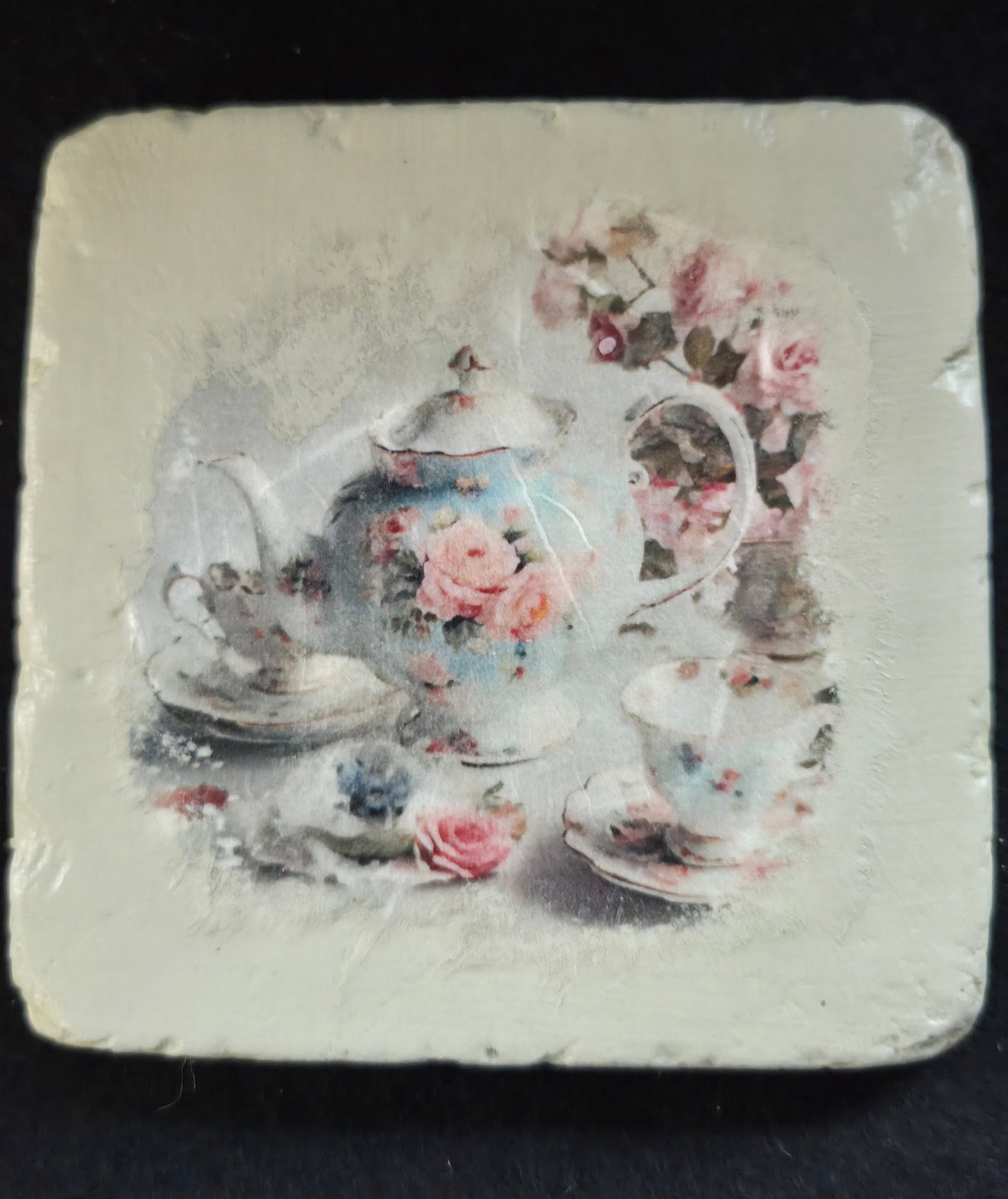 Tea time stone coasters - 3 designs available