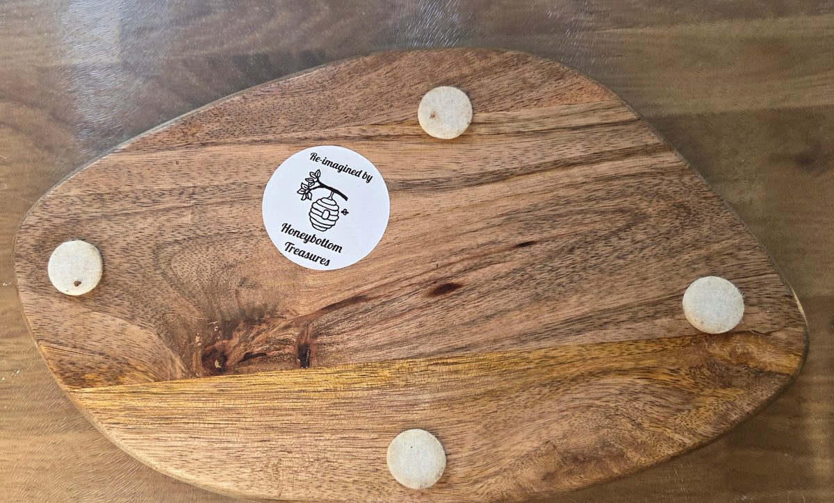 Wooden Distressed Hedgehog Trivet