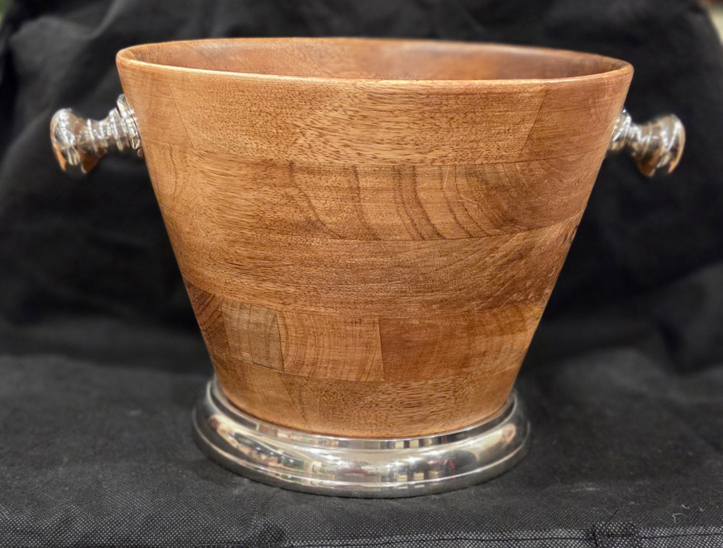 Large Wooden Ice Bucket