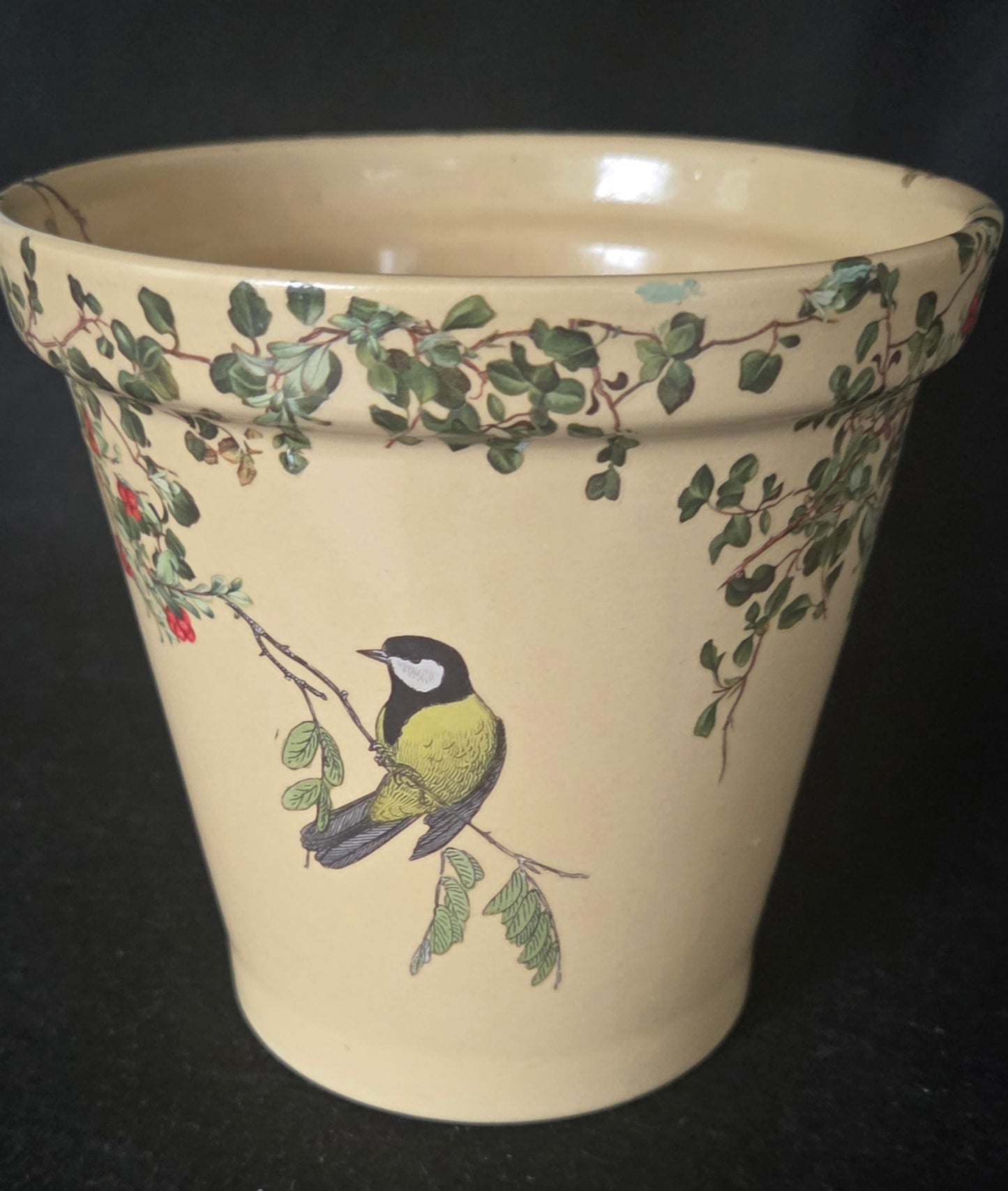 Elegant Pastel Lemon with Unique Design - Berries and Birds