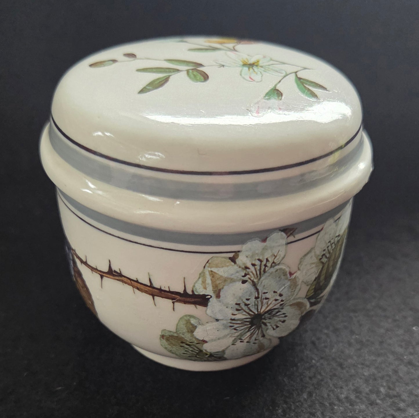 Three Unique Small Botanical Pot with lid - sold seperately