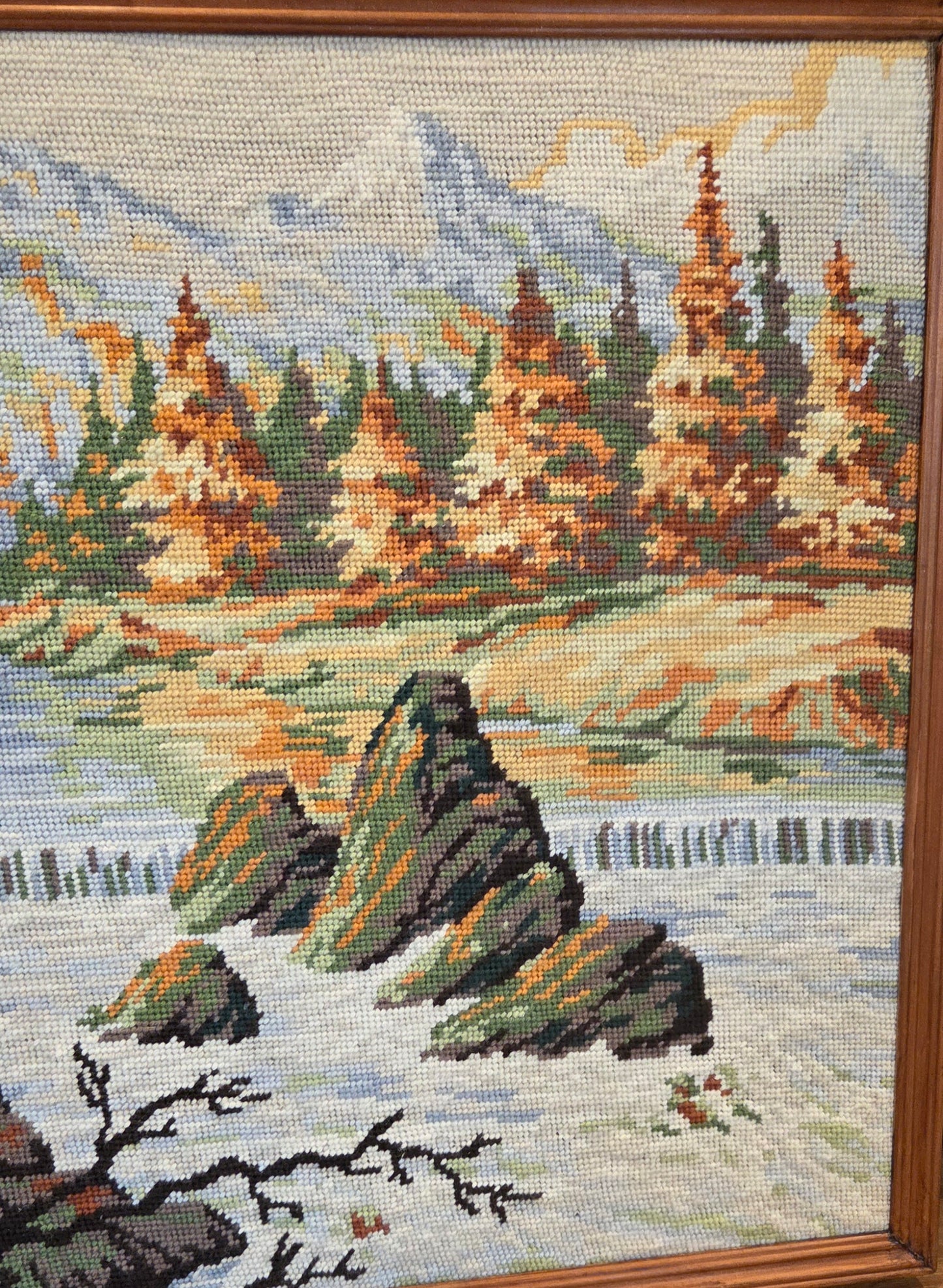 Large Framed Stag Tapestry