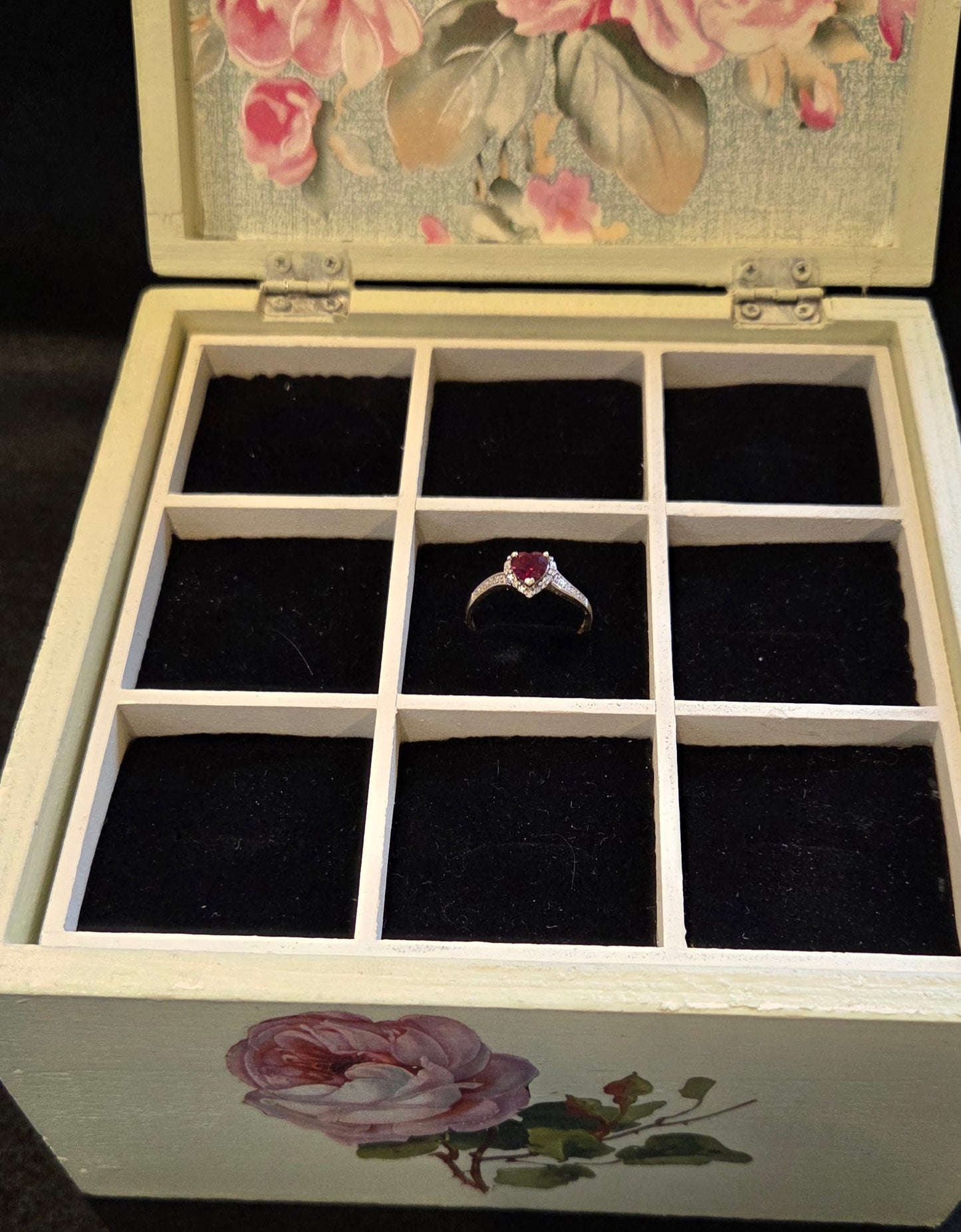 Bespoke Wooden Jewellery/Trinket Box with Lift Out Ring Tray