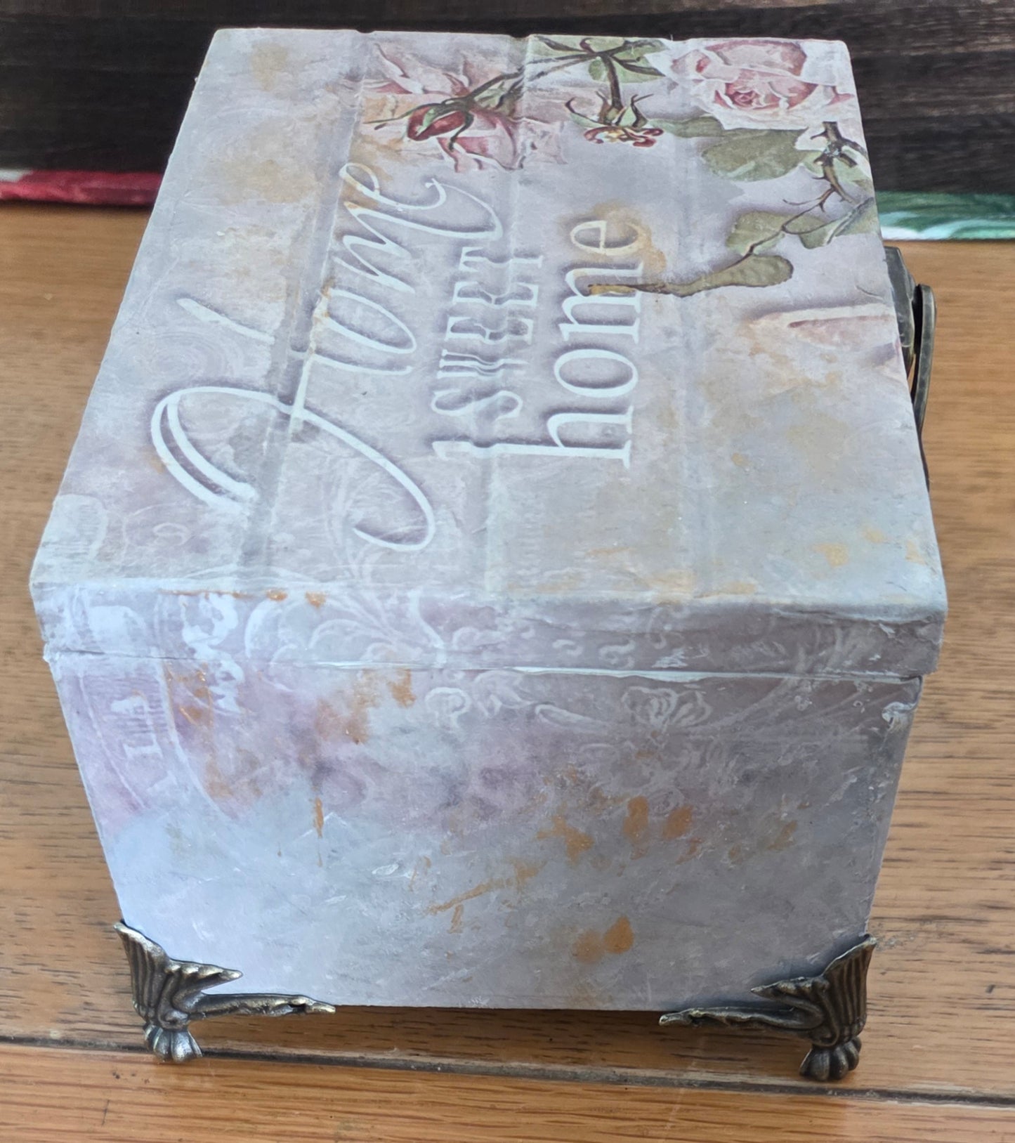 Lovely Little Decoupaged Trinket Box