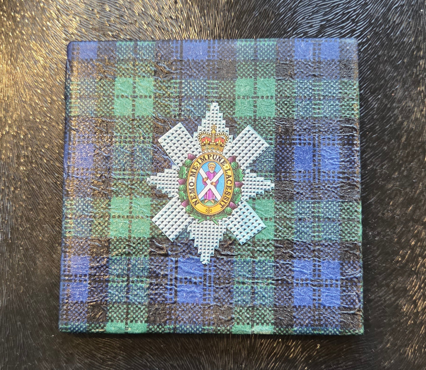 Set of 4 Scottish Themed Coasters - 2 sets available - Robbie Burns or Black Watch available.