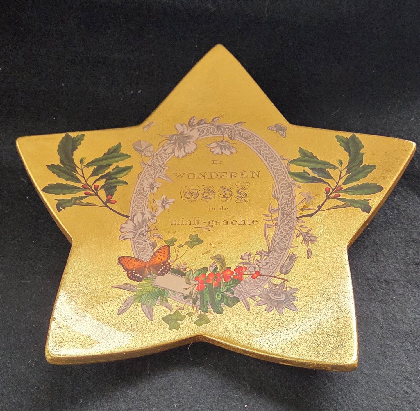 Large Star Candle Plate.