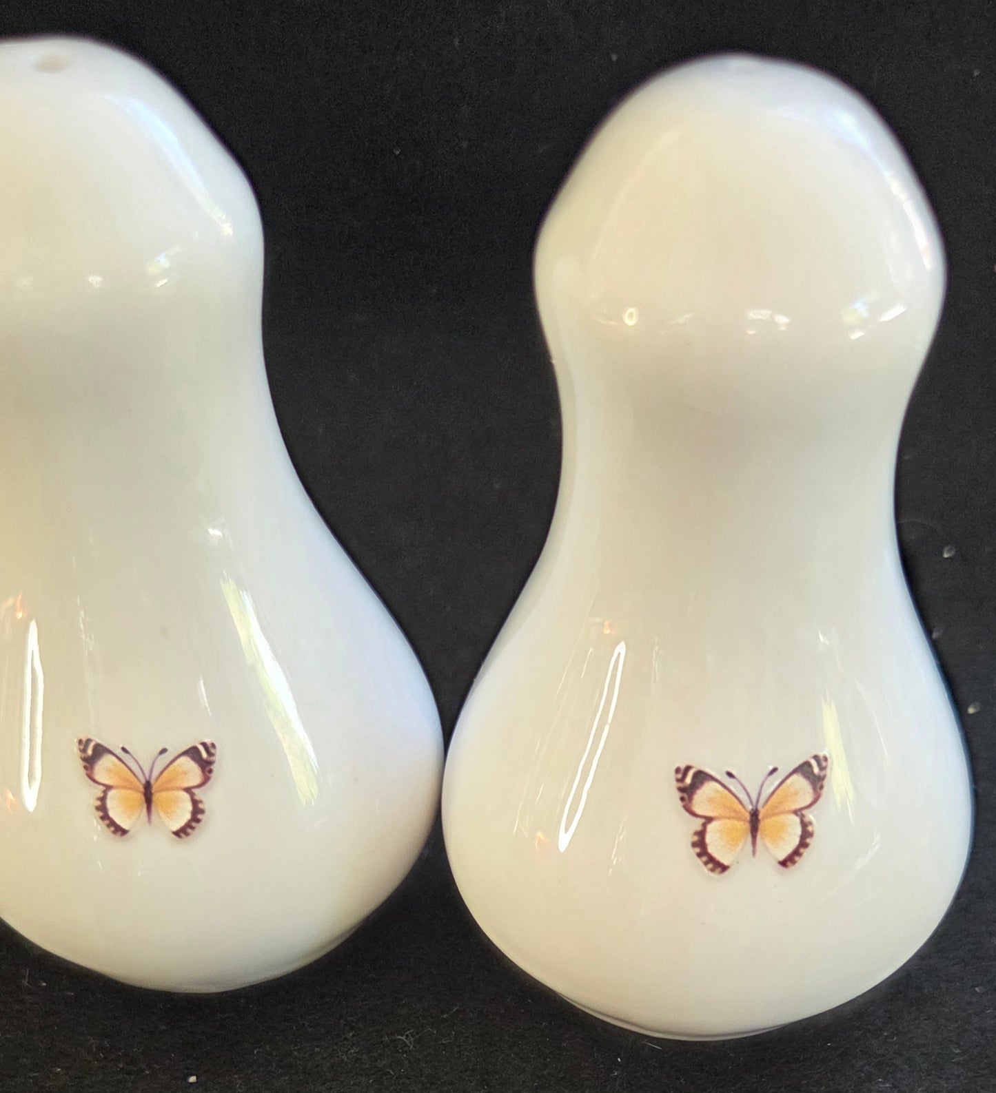 Lovely Salt and Pepper Shakers - Butterfly and floral