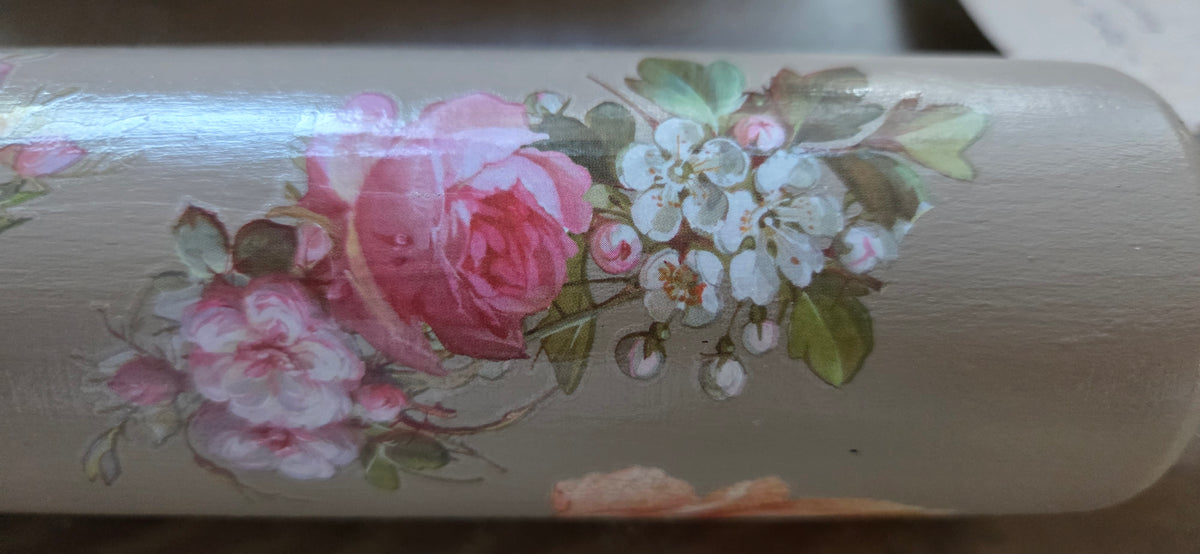 The Pink Rose Rolling Pin - For Decoration Only