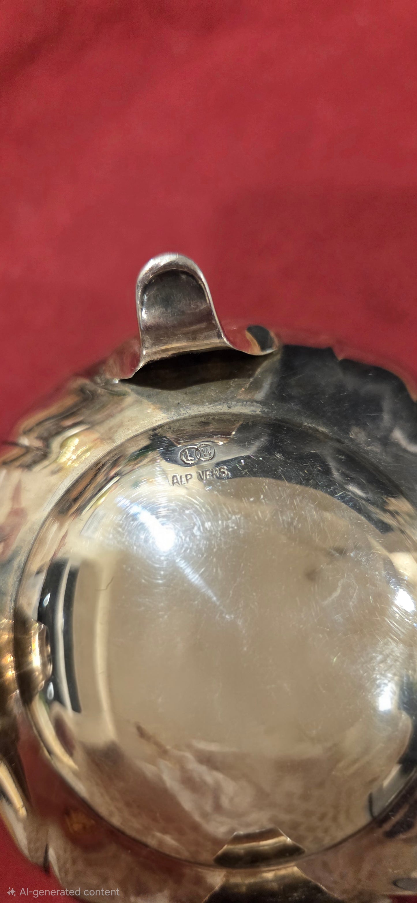 Antique Silver-plated Creamer and Sugar Bowl