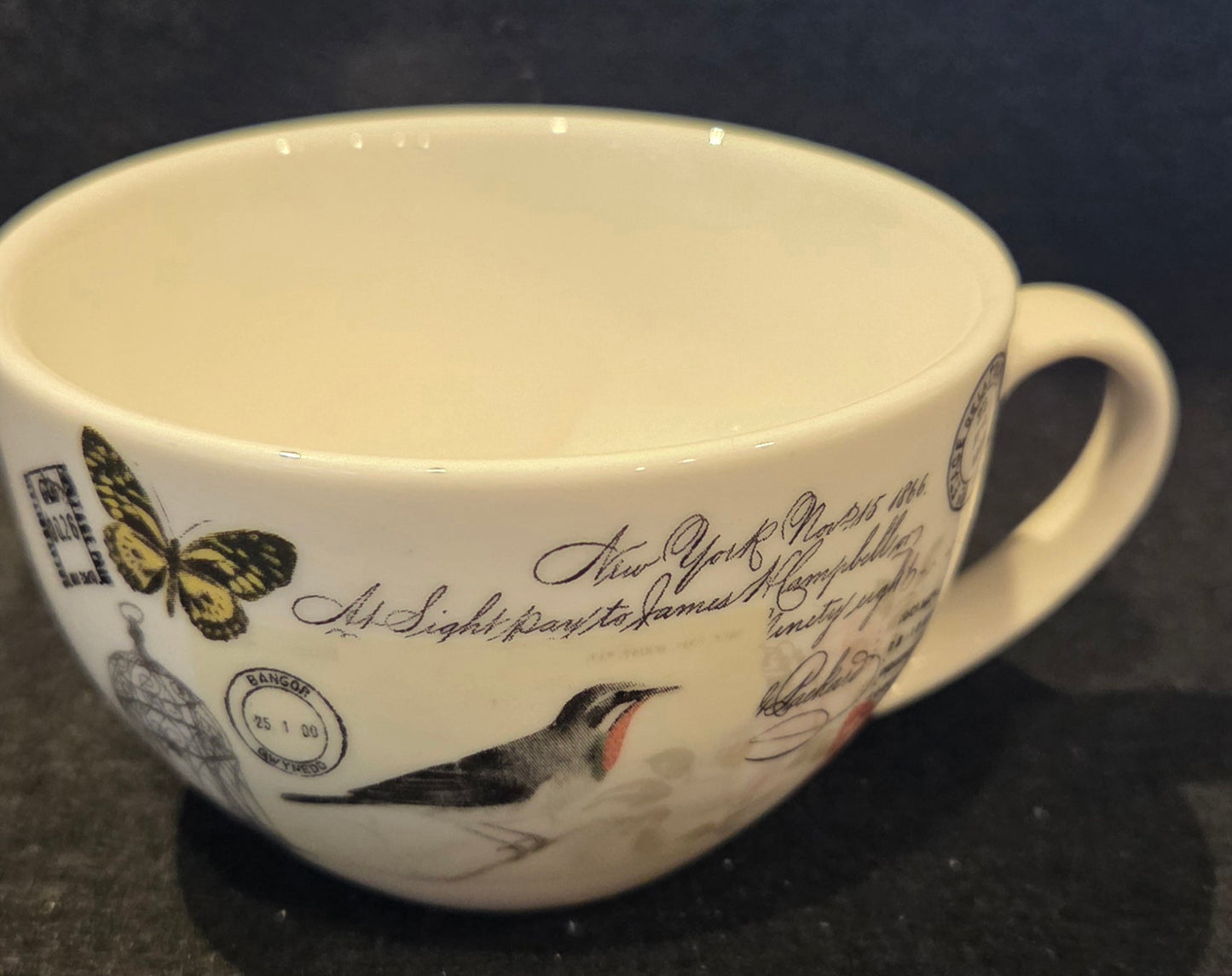 Set of 4 Vintage inspired Cups and Saucers by Creativetops