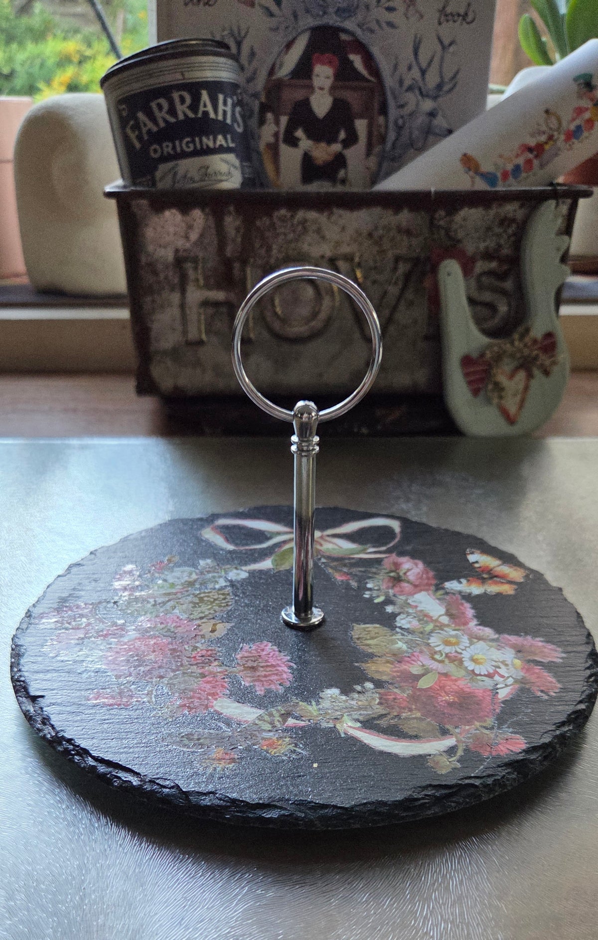 Small Slate Cake Stand.