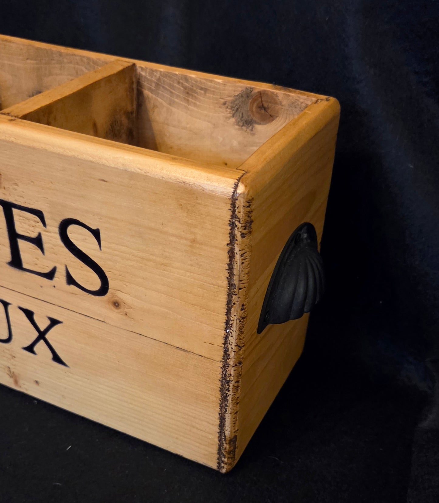Strong 4 Compartment Wooden Wine Crate